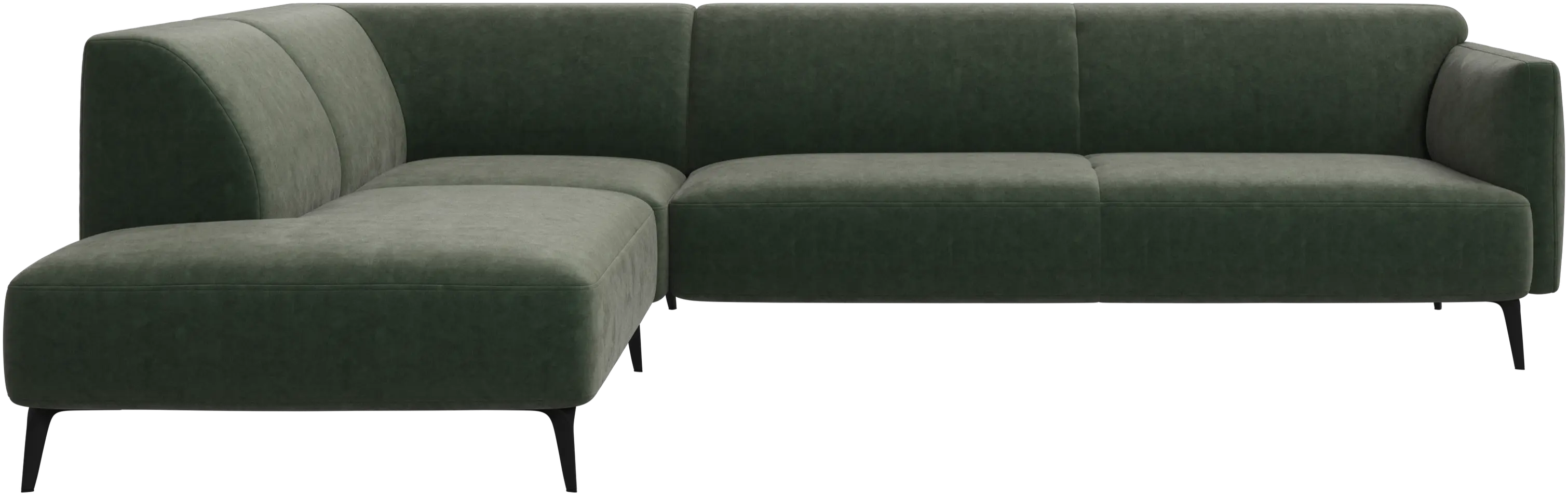 Modena corner sofa with lounging unit