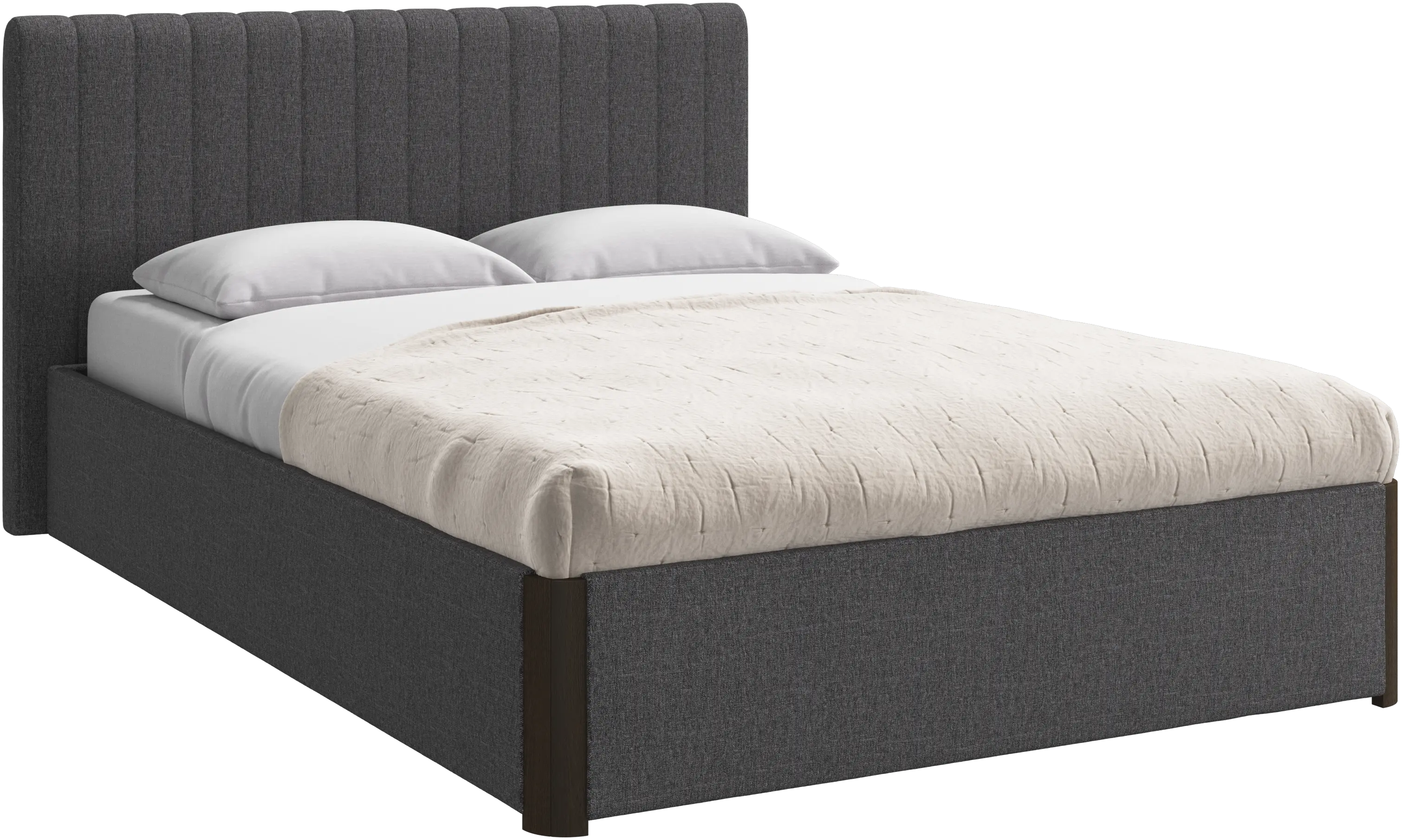 Element cama, cabecero montado en la cama, sin láminas, excl. colchón