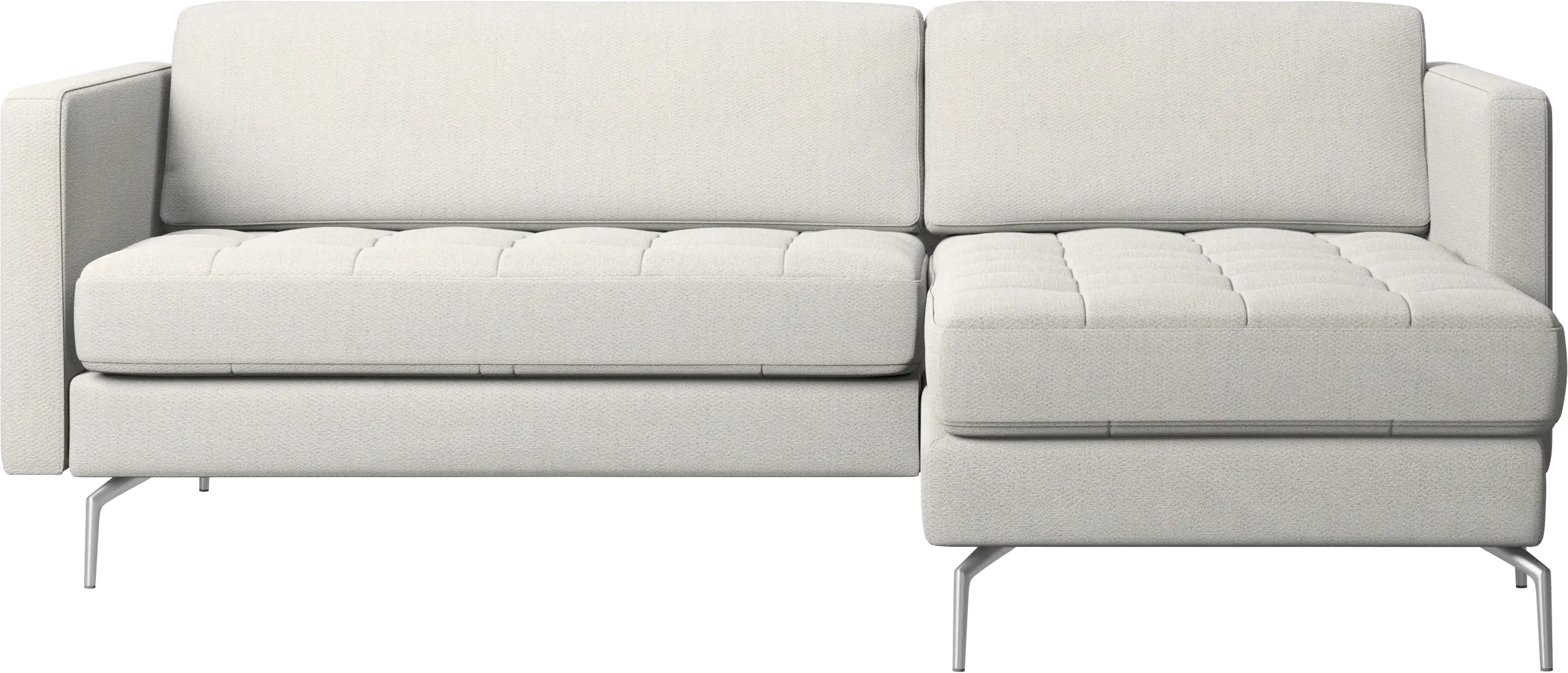 Osaka sofa with resting unit, tufted seat