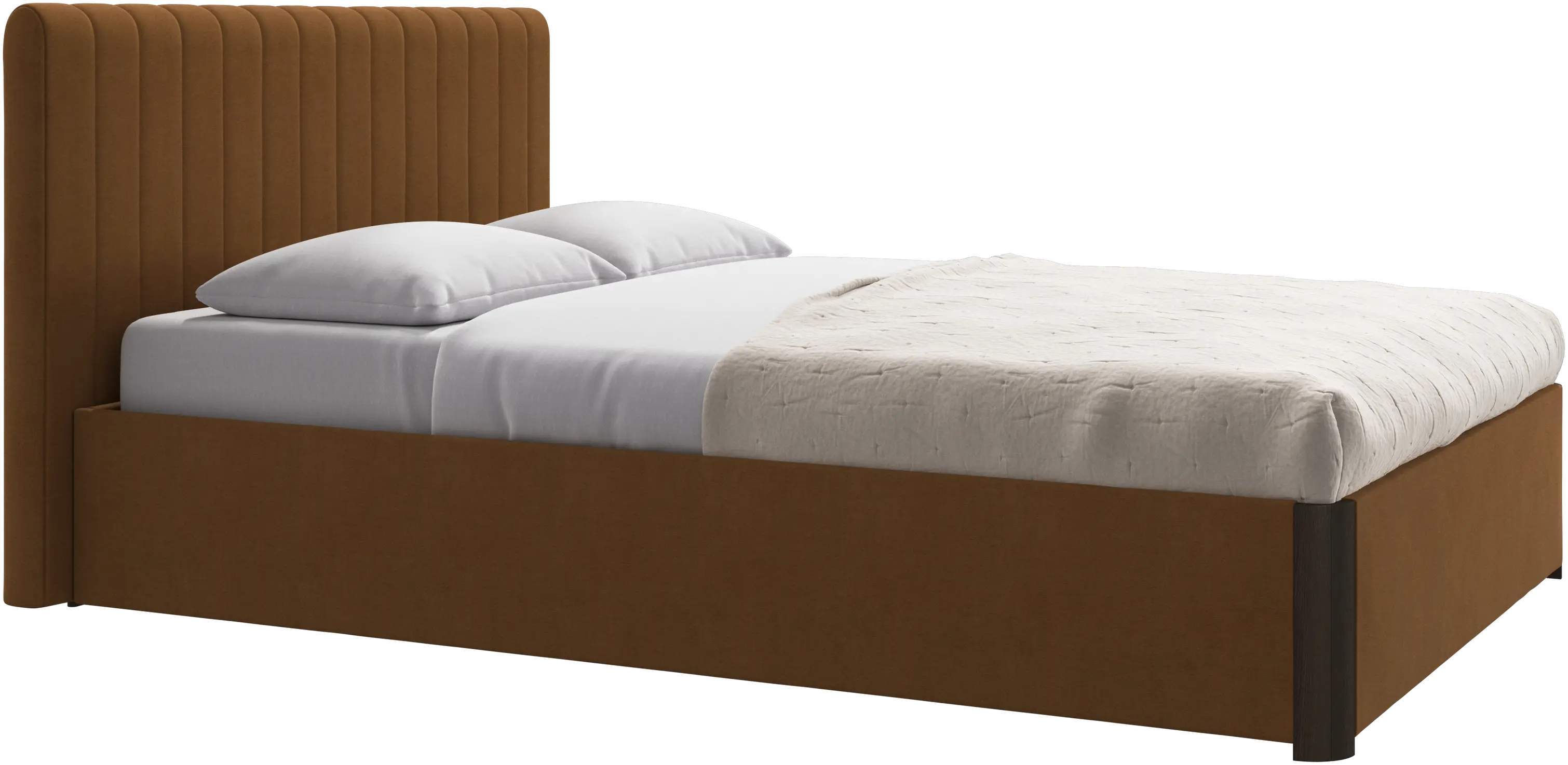Element bed, bed-mounted headboard, with slats, excl. mattress