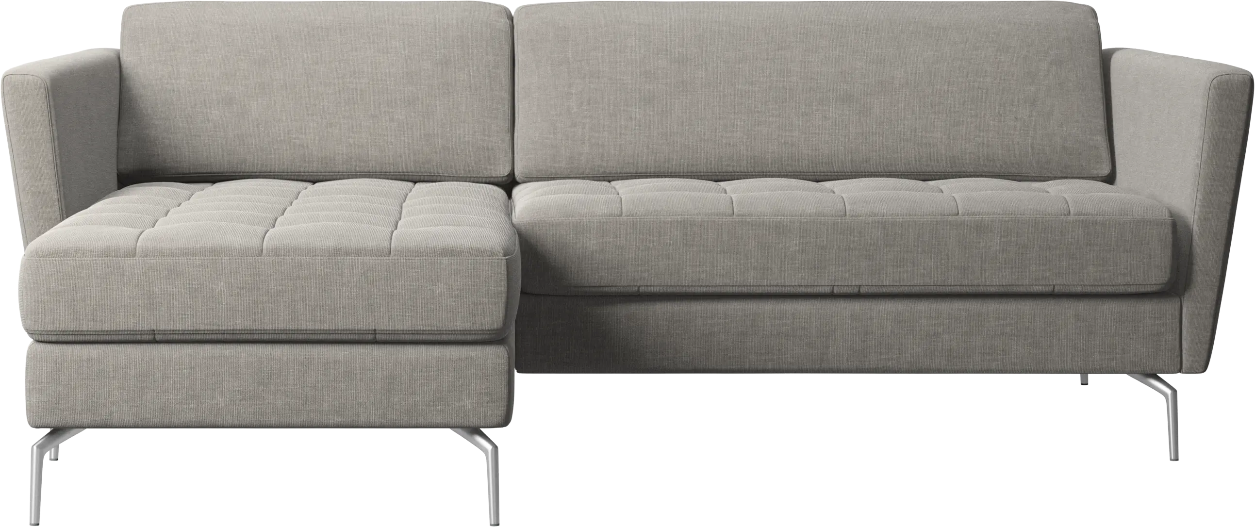 Osaka sofa with resting unit, tufted seat