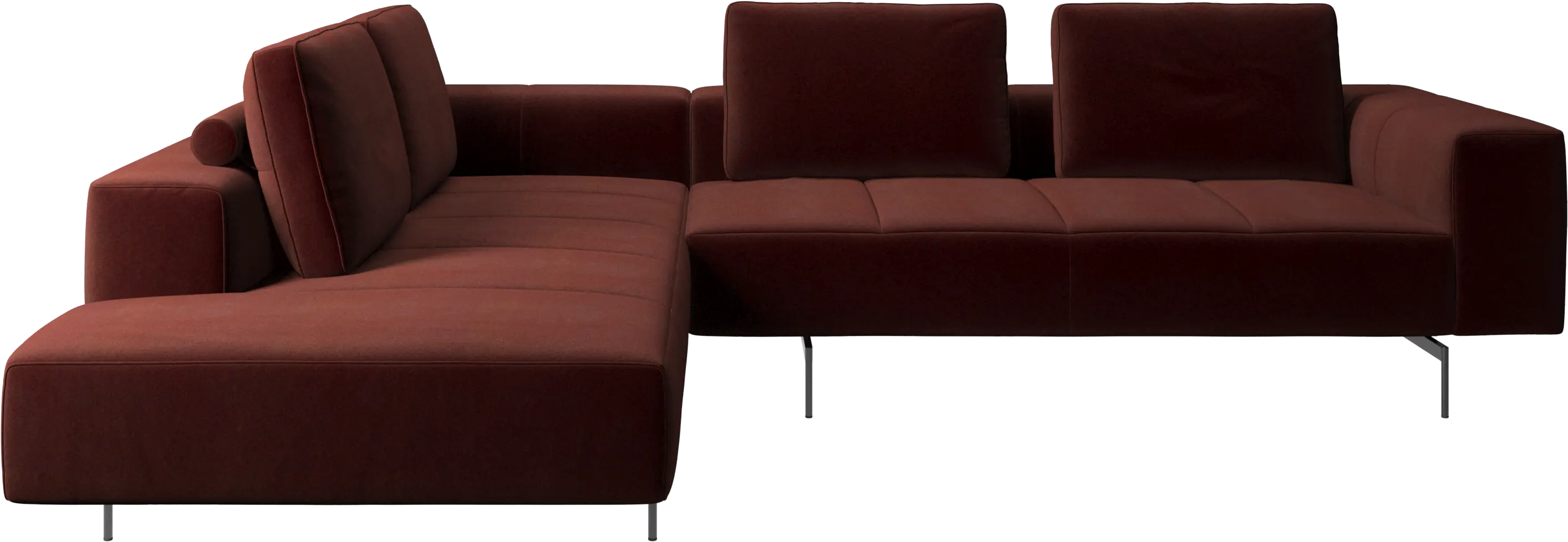 Amsterdam corner sofa with lounging unit