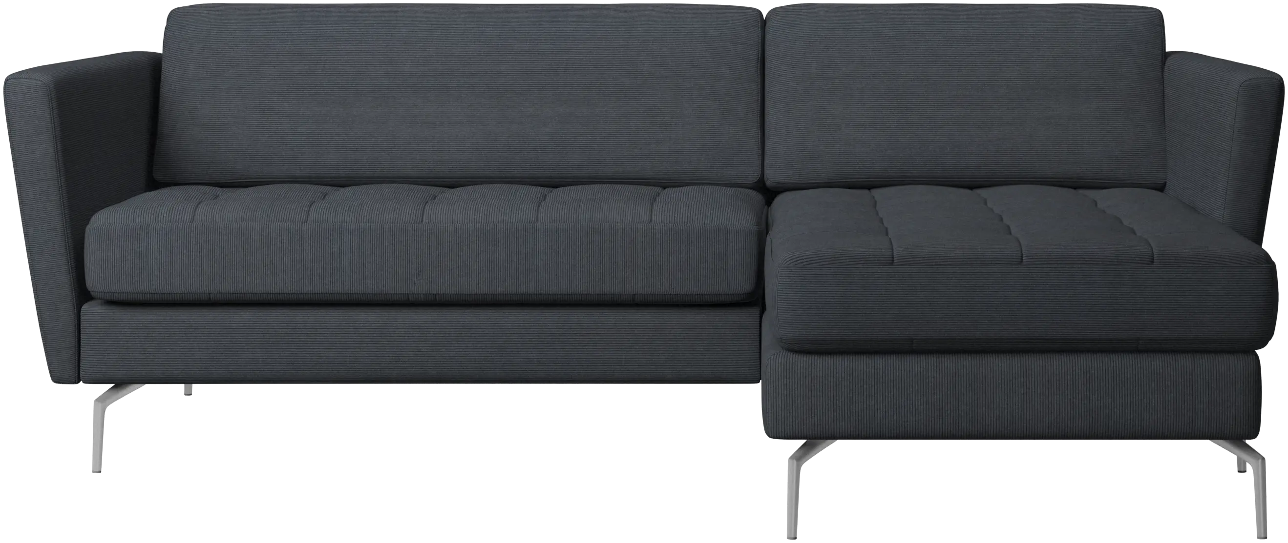 Osaka sofa with resting unit, tufted seat