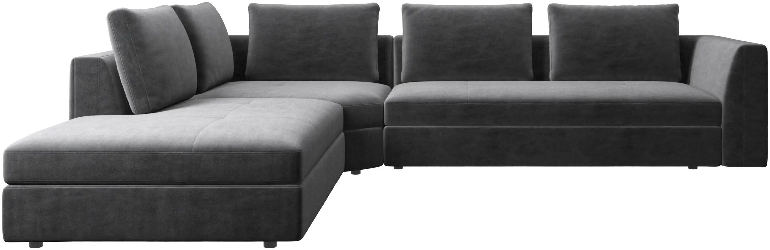 Bergamo corner sofa with lounging unit