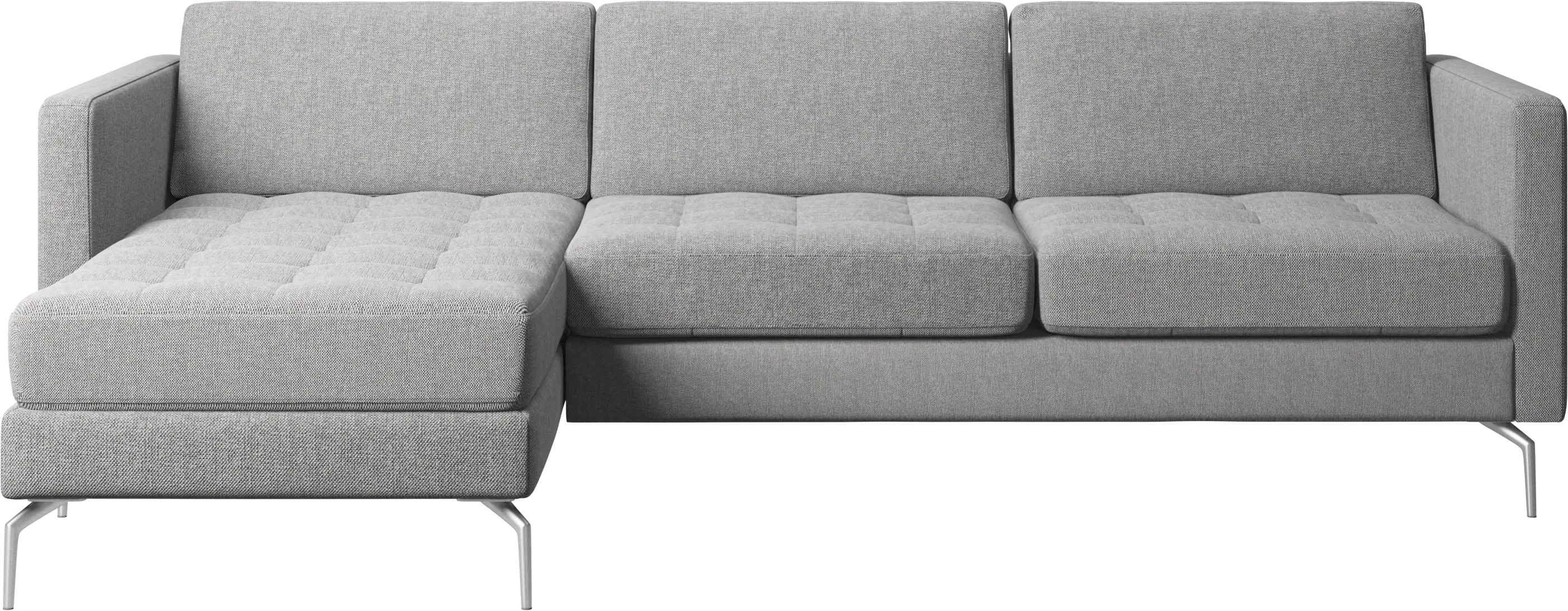 Osaka sofa with resting unit, tufted seat