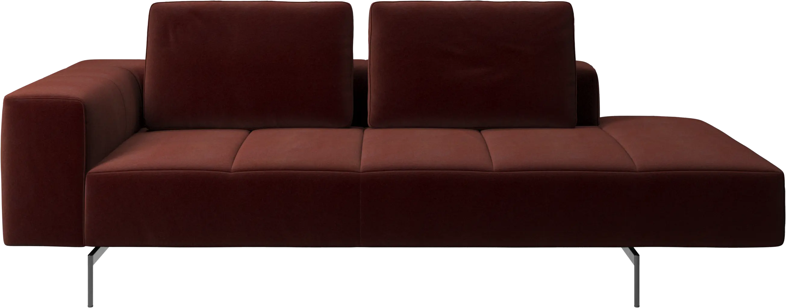 Amsterdam resting module for sofa, armrest left, open end right