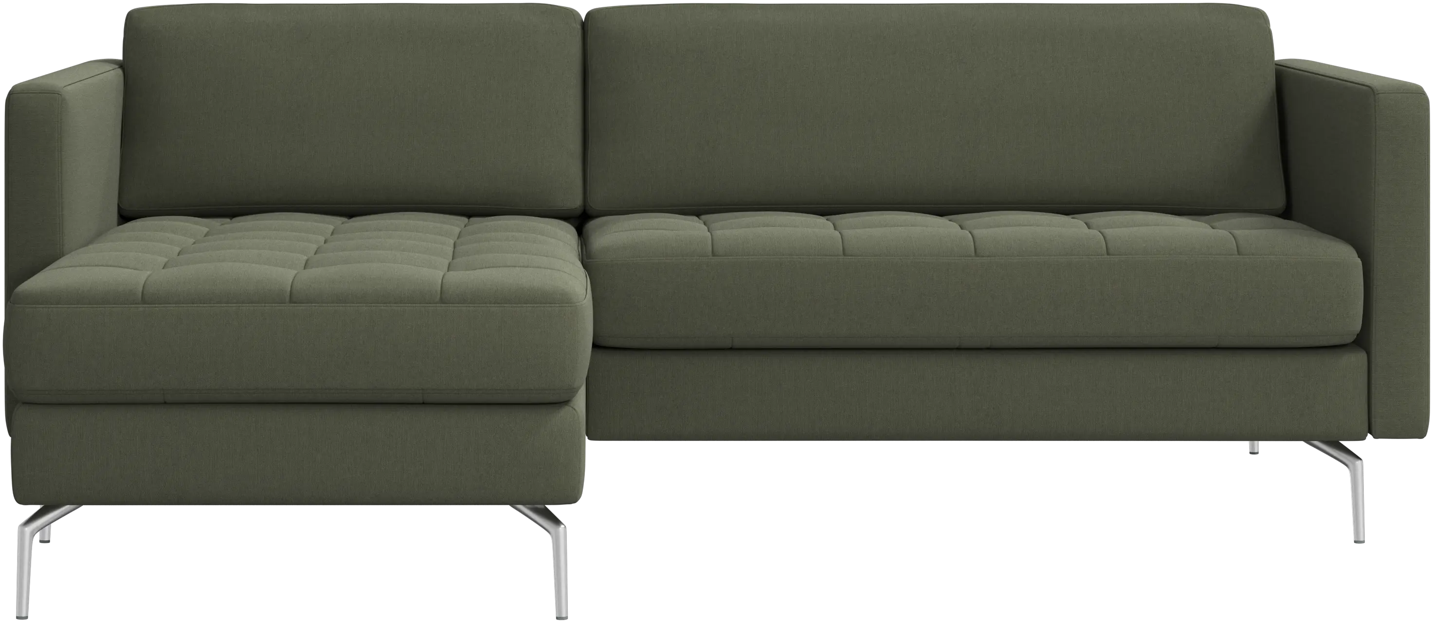 Osaka sofa with resting unit, tufted seat