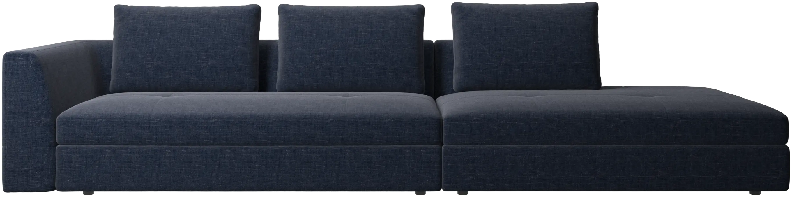 Bergamo sofa with lounging unit