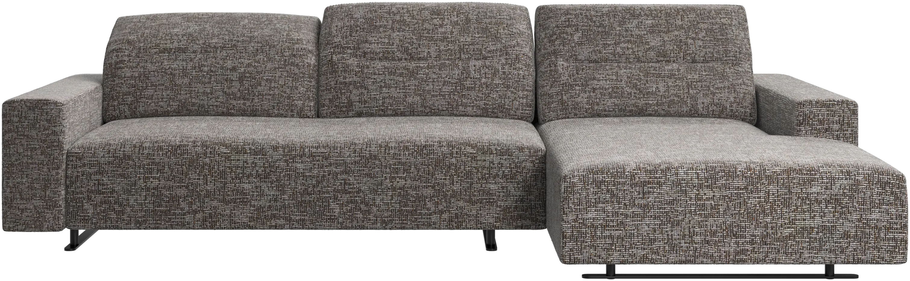 Hampton sofa with adjustable back and resting unit left side
