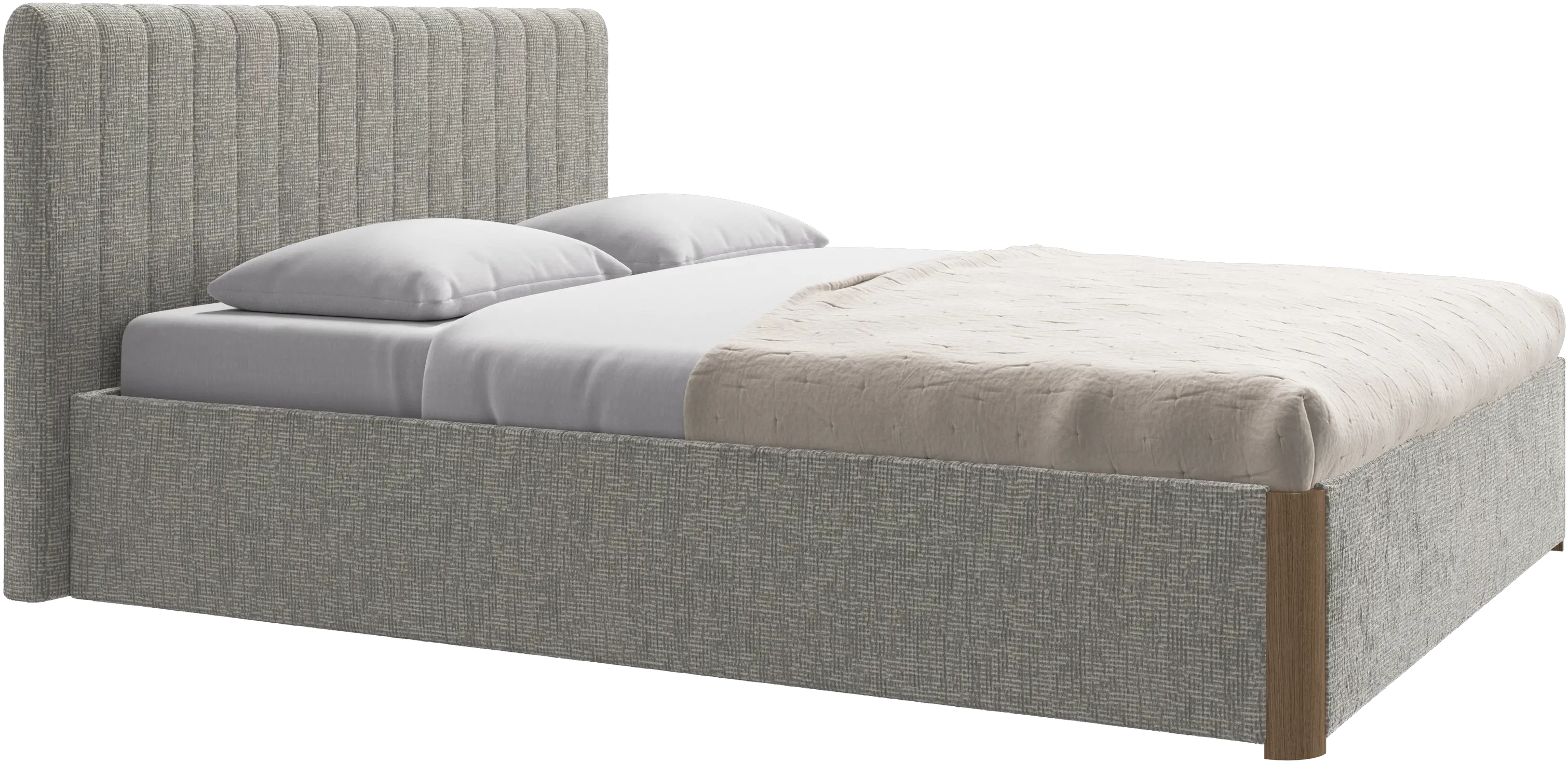 Element bed, bed-mounted headboard, without slats, excl. mattress