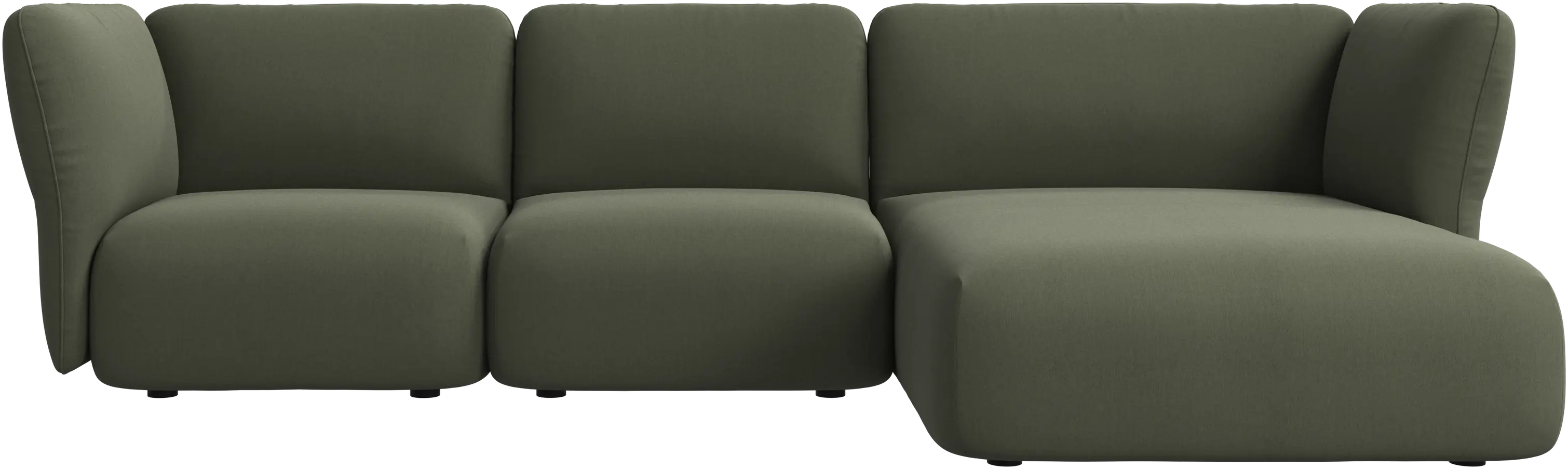 Paraggi 2-seater with chaise longue right