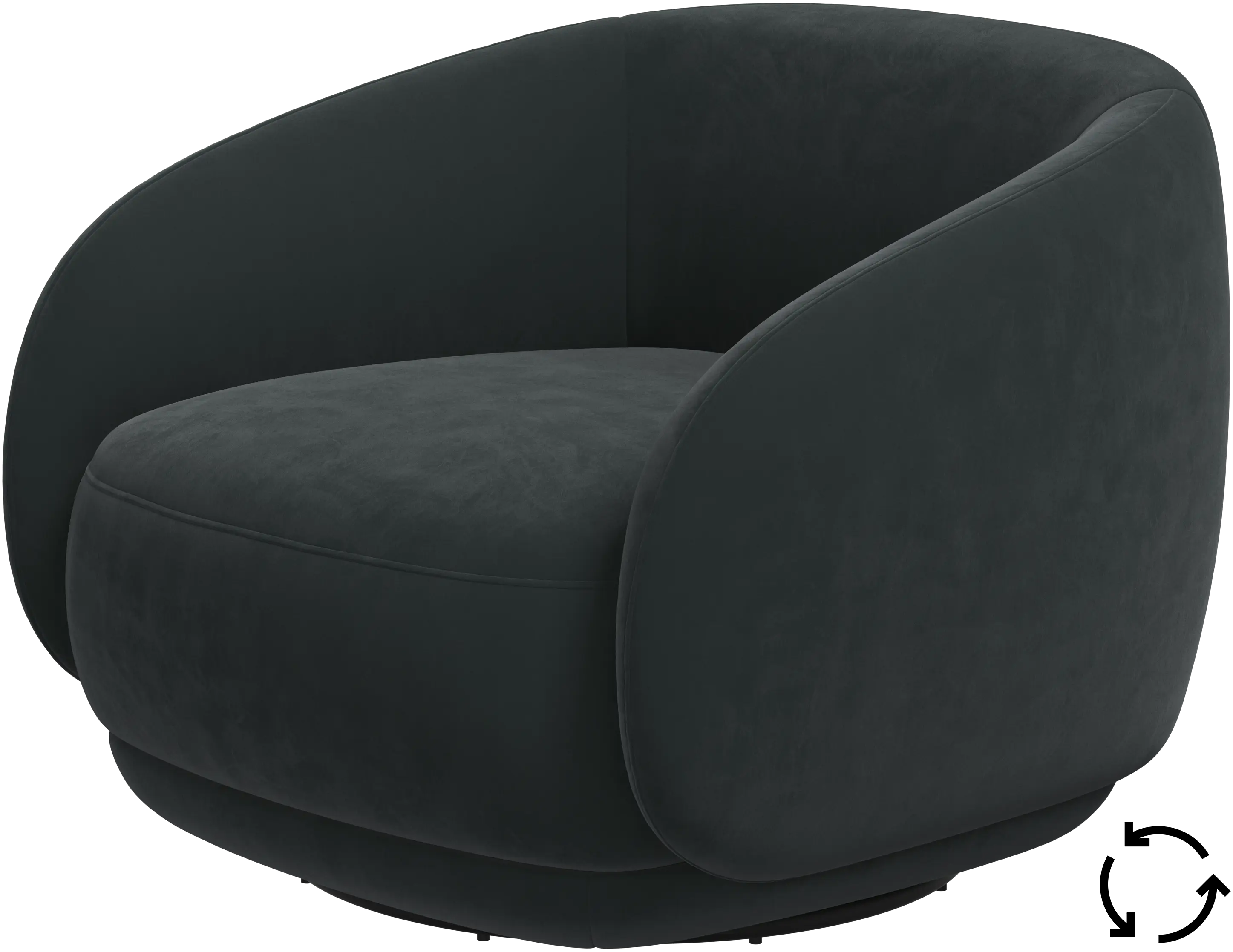 Bolzano chair with swivel base