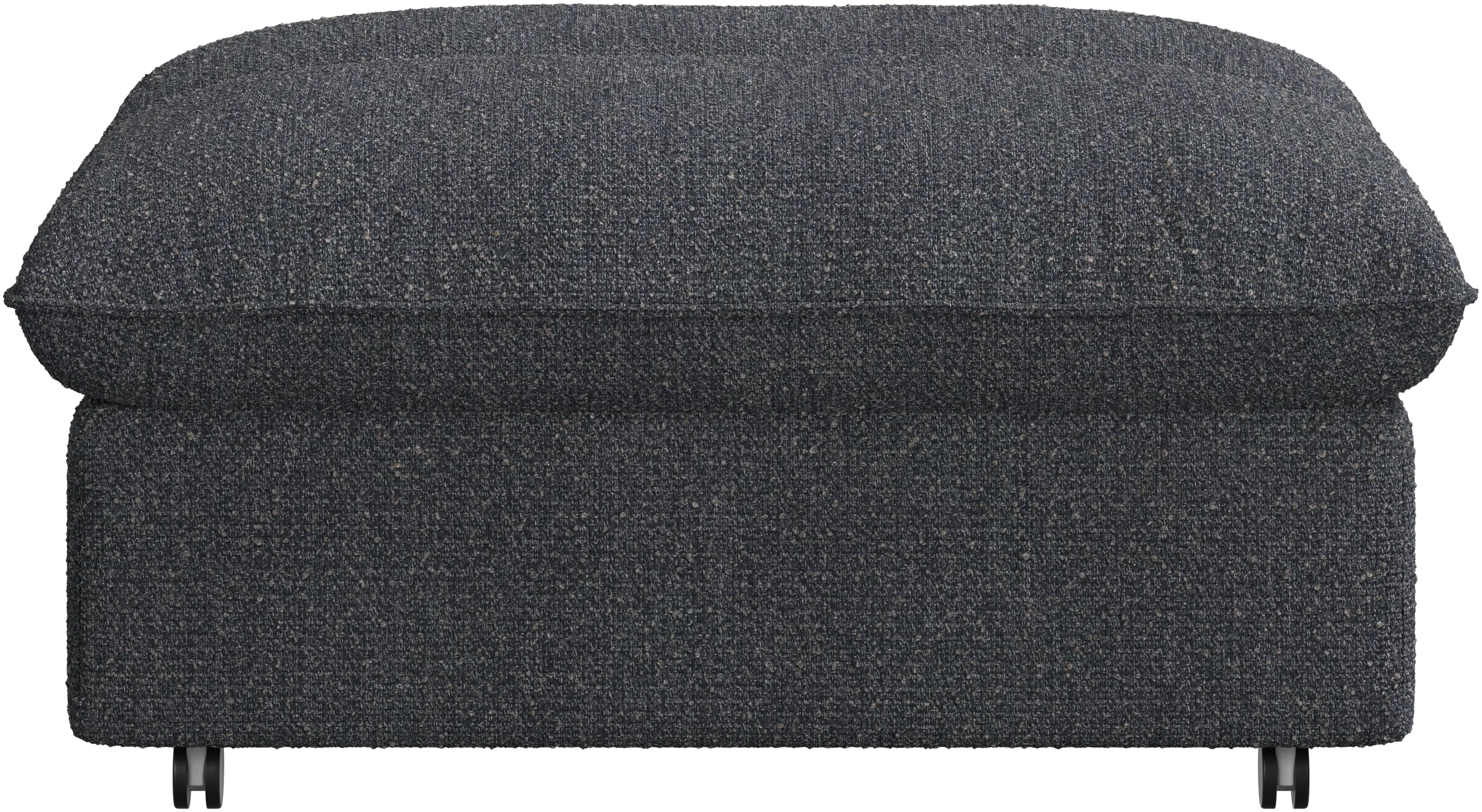 Southampton pouf on wheels with storage