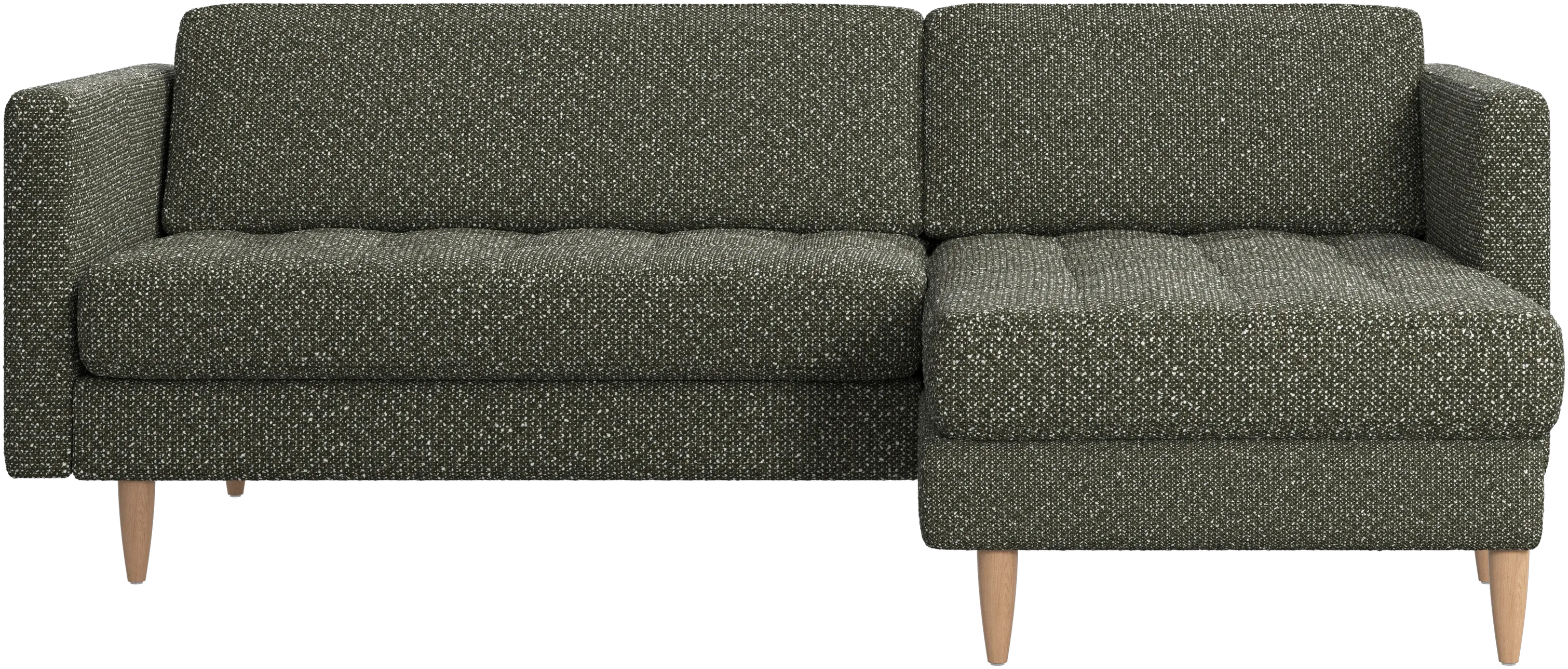 Osaka sofa with resting unit, tufted seat