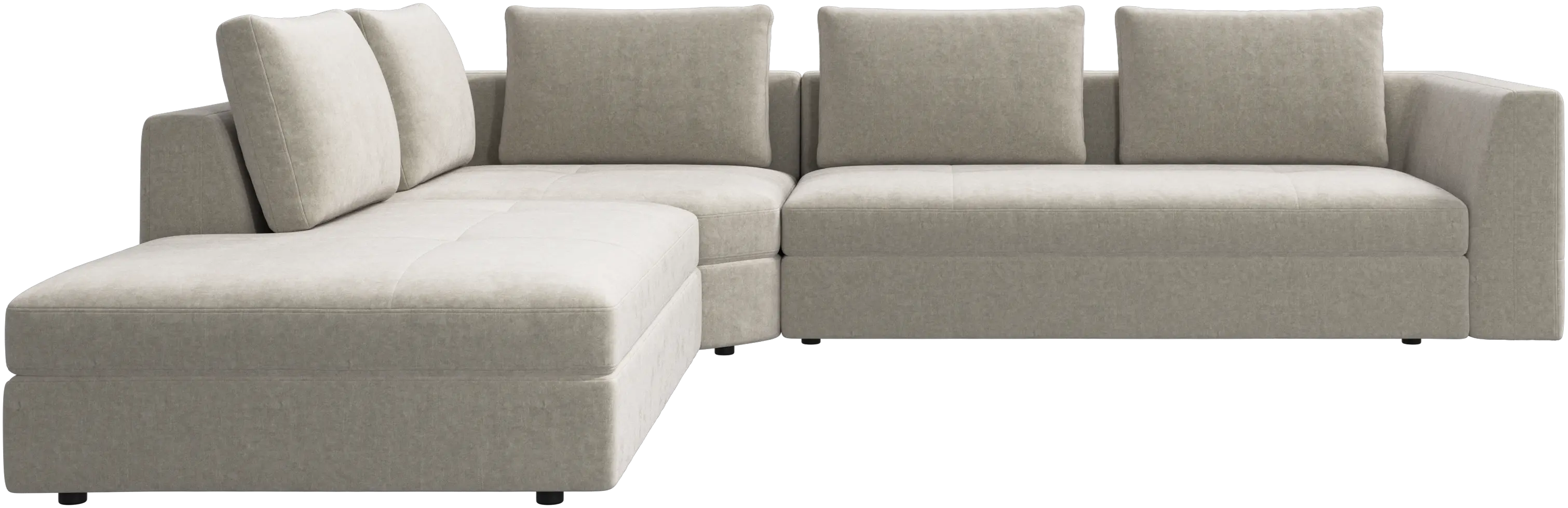 Bergamo corner sofa with lounging unit