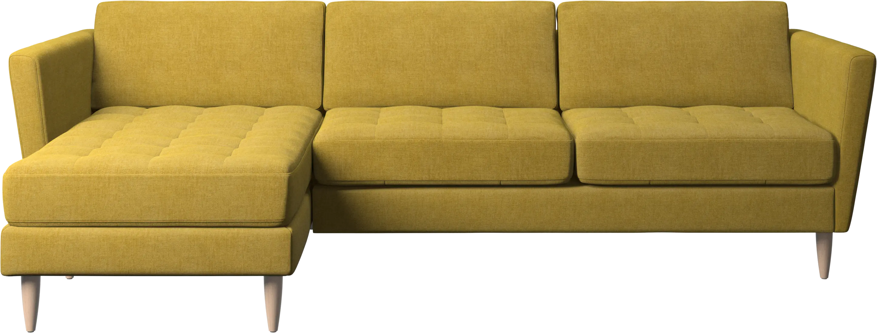 Osaka sofa with resting unit, tufted seat