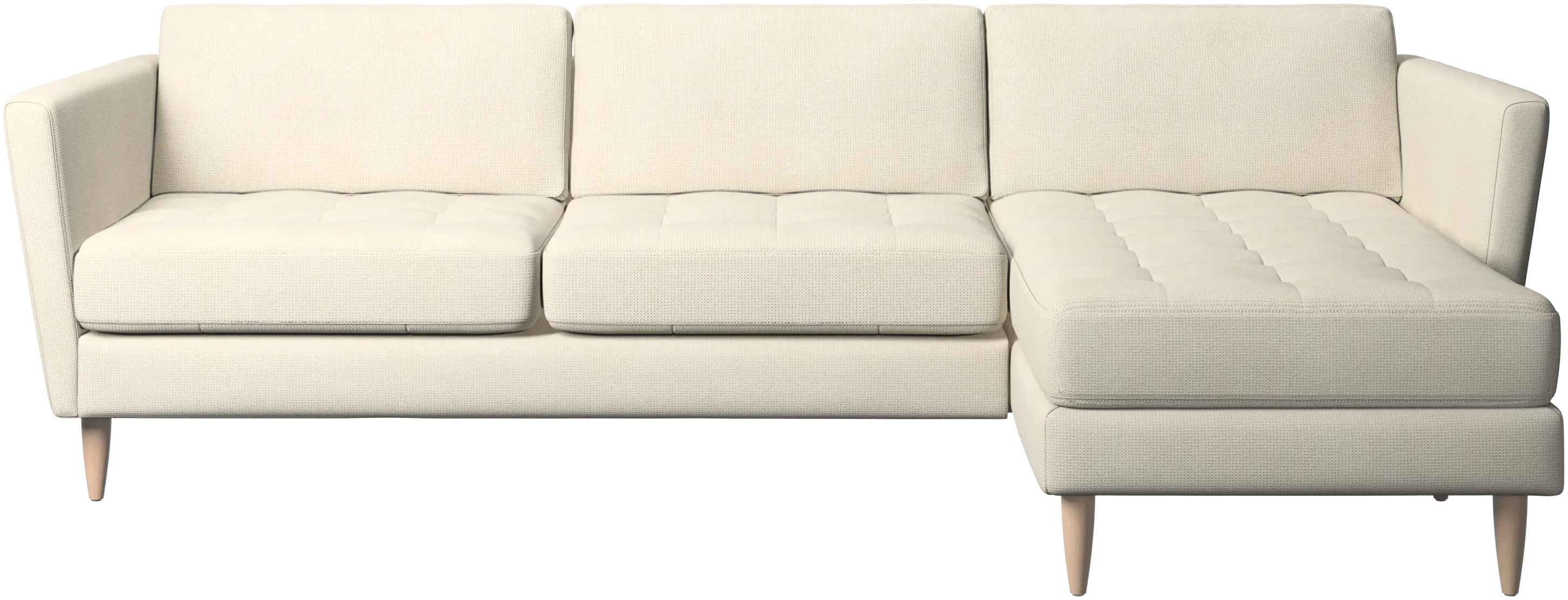Osaka sofa with resting unit, tufted seat