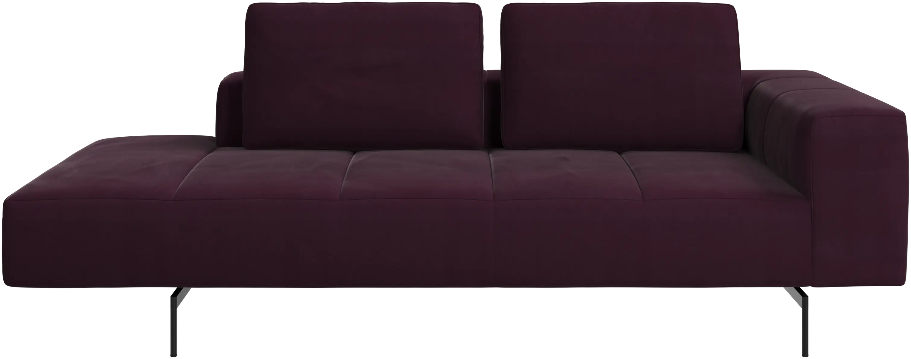 Amsterdam resting module for sofa, armrest right, open end left