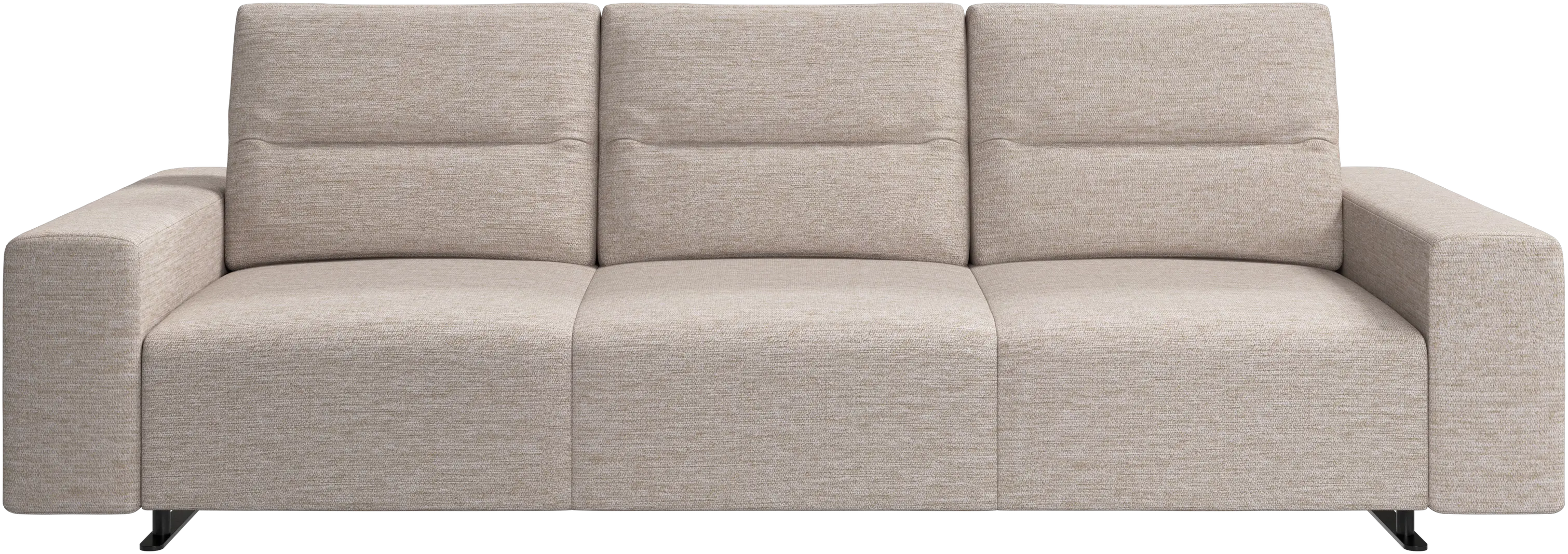 Hampton sofa with adjustable back and storage on the left side