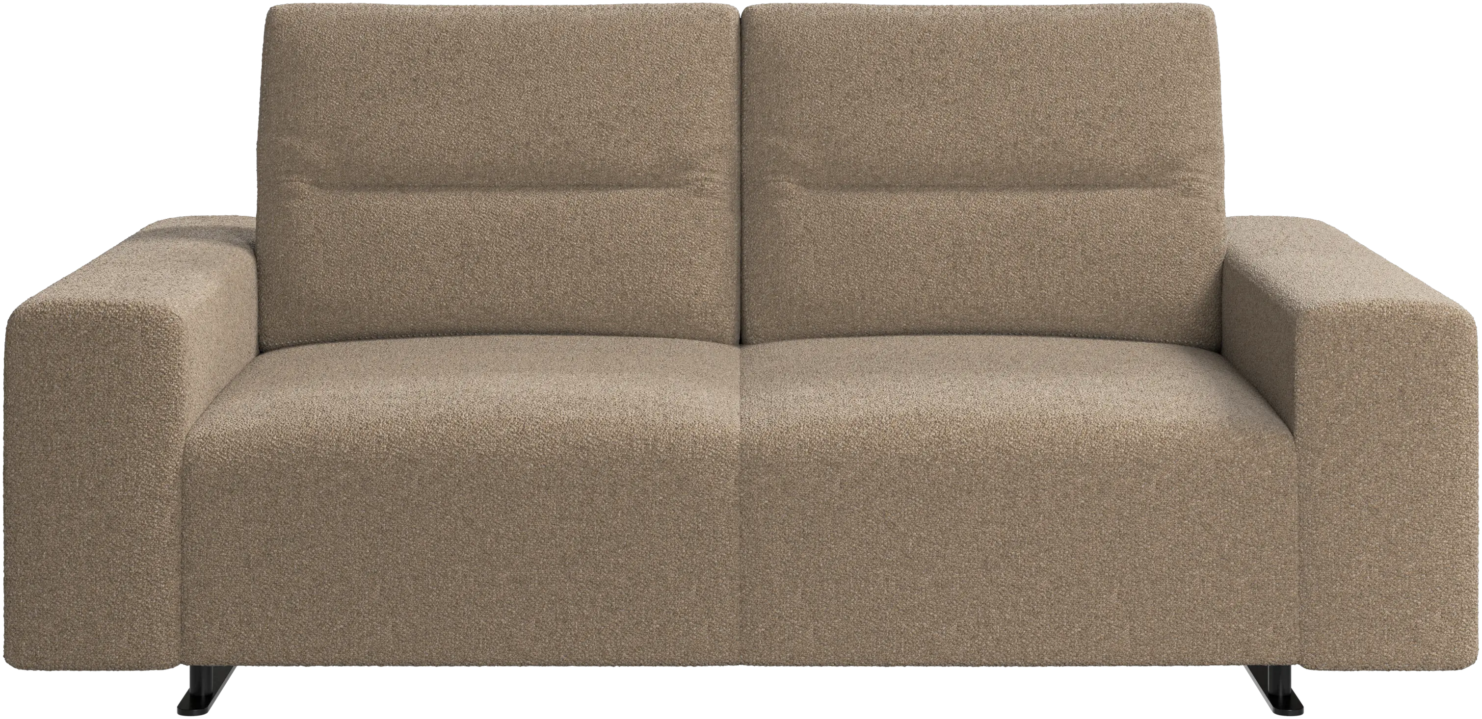 Hampton sofa with adjustable back and storage on the right side