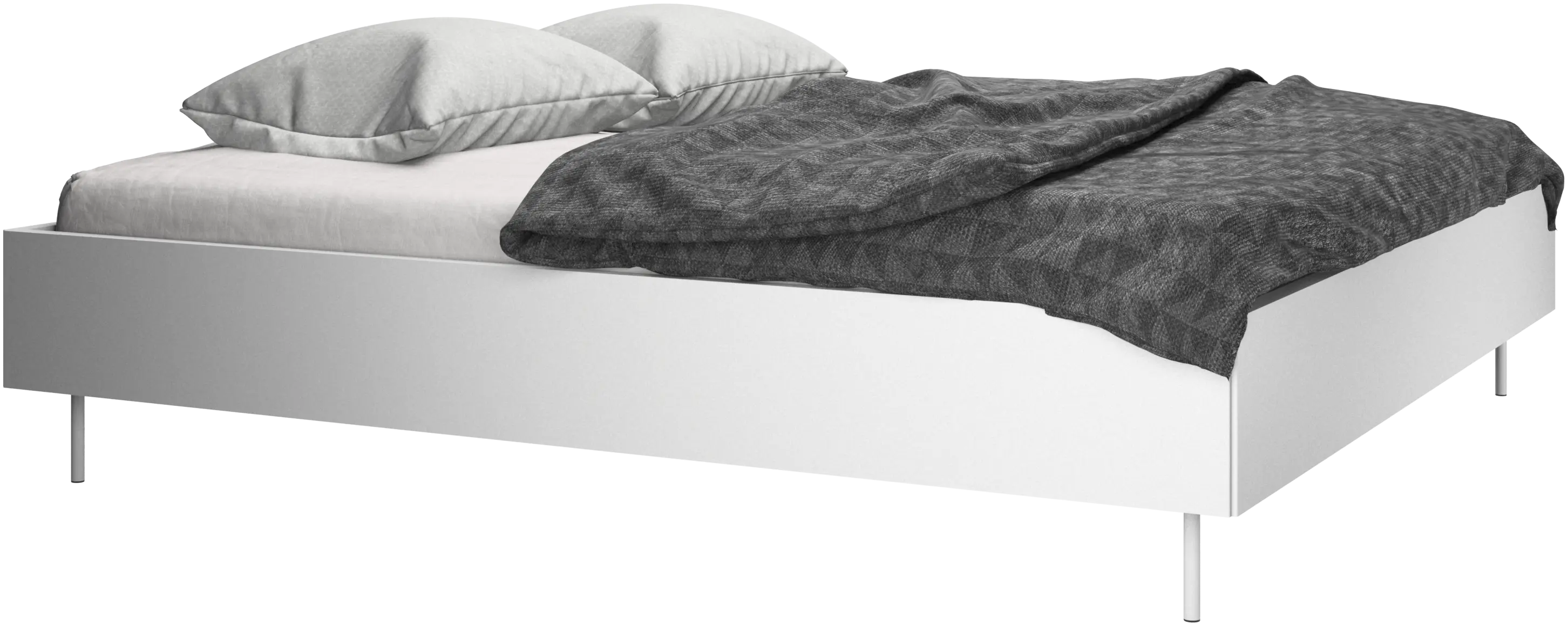 Lugano, Without headboard, with slats and legs
