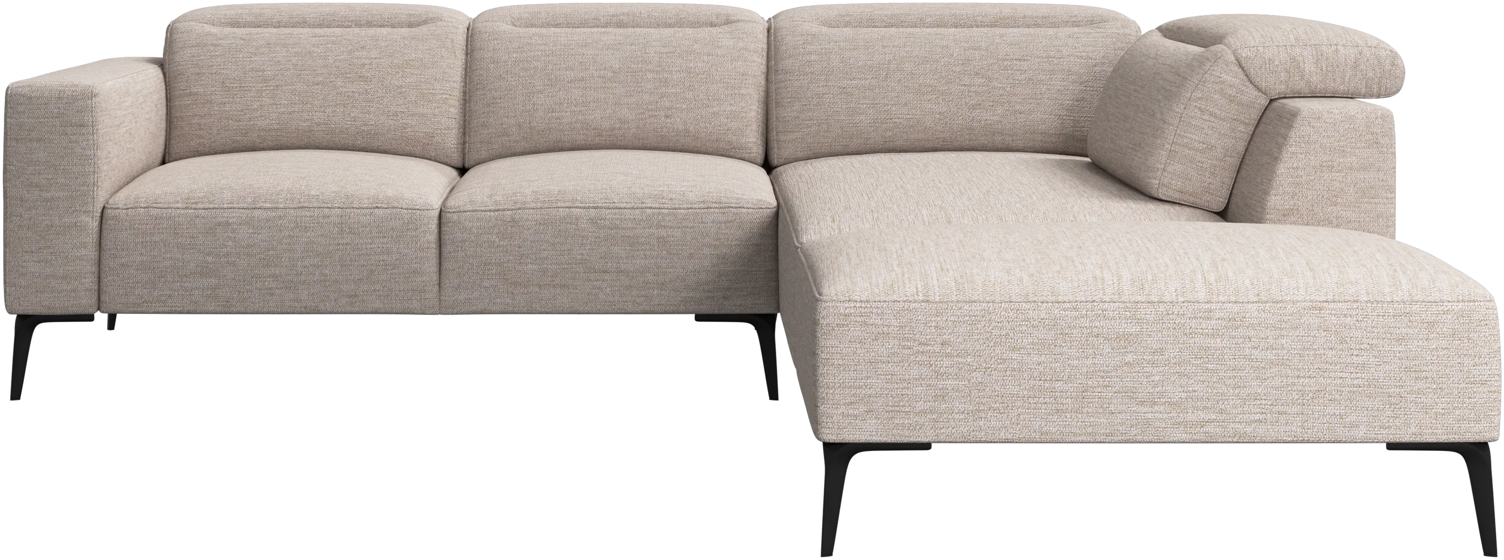 Zürich corner sofa with lounging unit