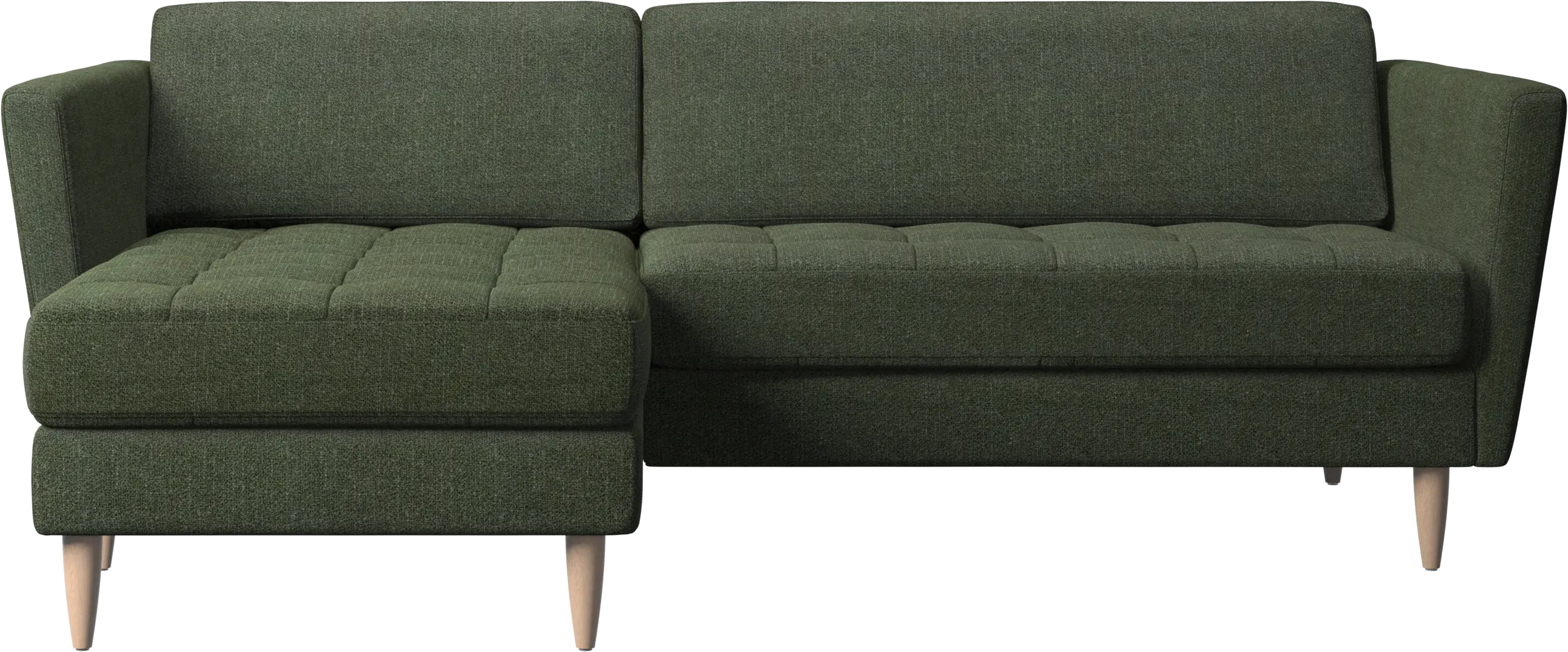 Osaka sofa with resting unit, tufted seat