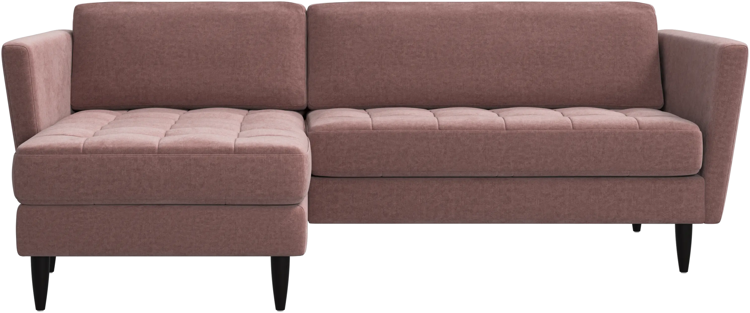 Osaka sofa with resting unit, tufted seat