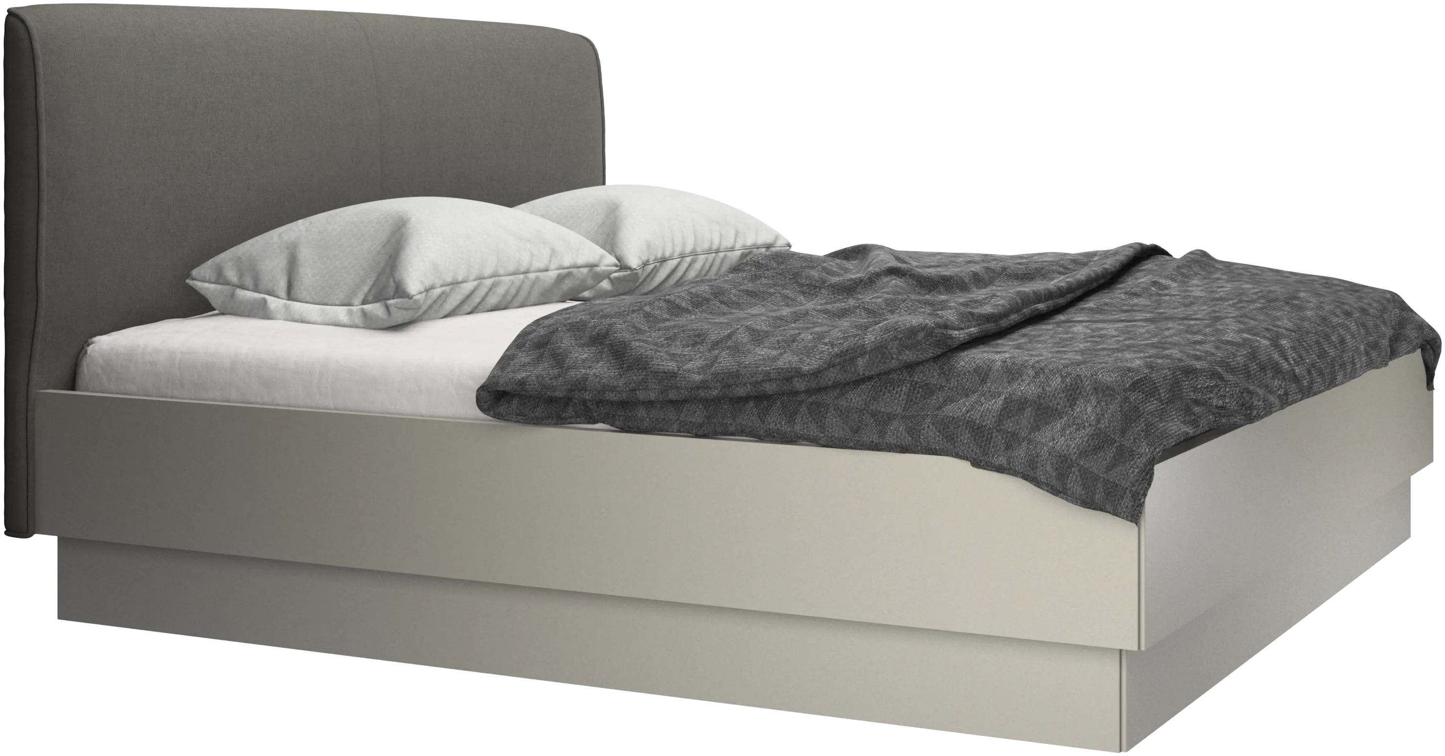 Houston, upholstered bed with storage