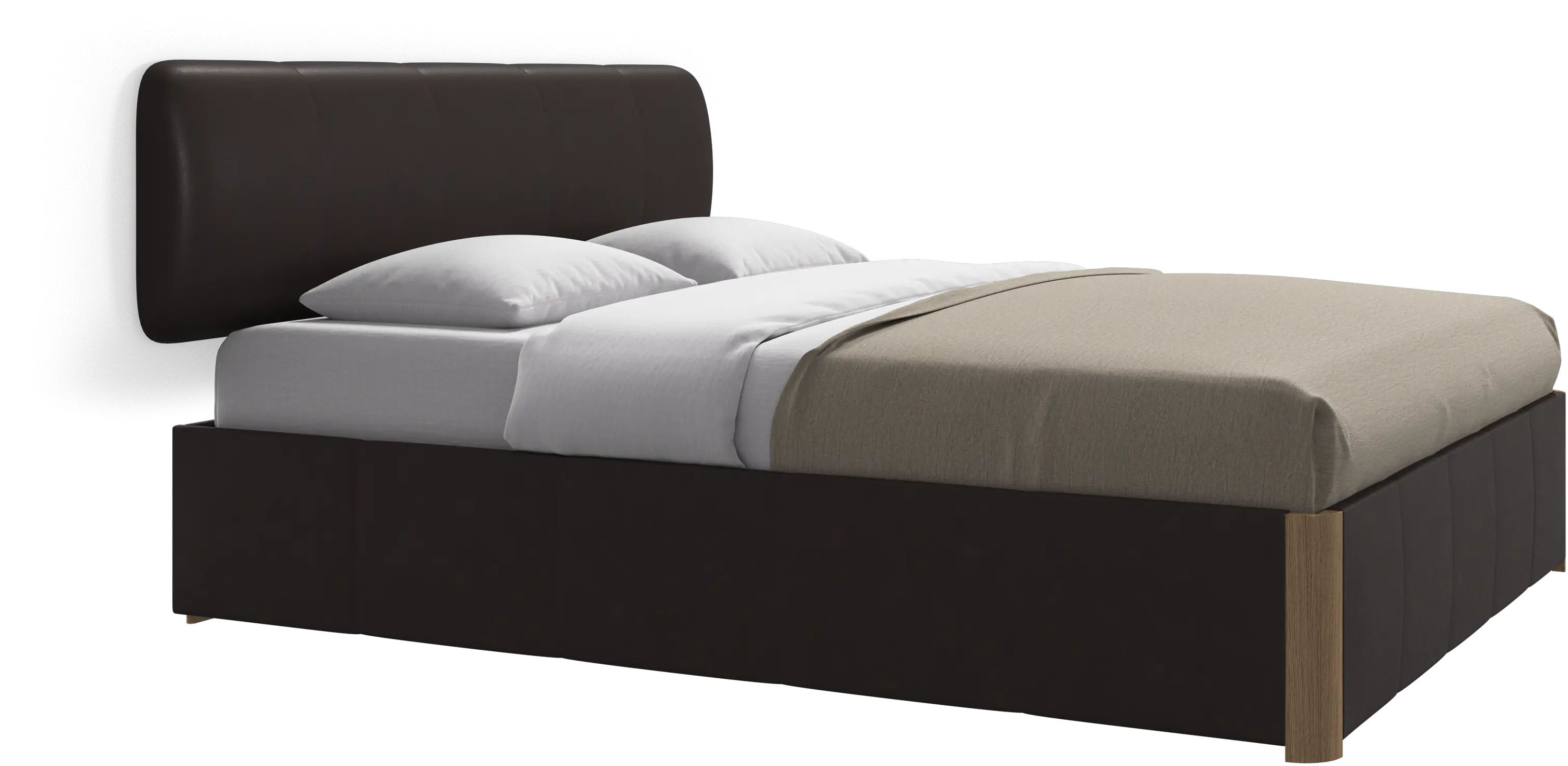 Element bed, wall-mounted headboard, without slats, excl. mattress