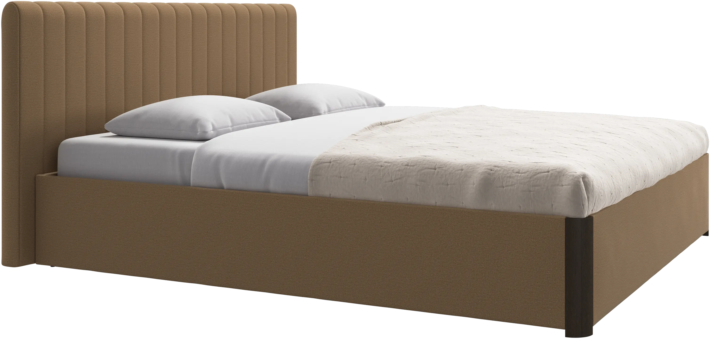 Element bed, bed-mounted headboard, with slats, excl. mattress