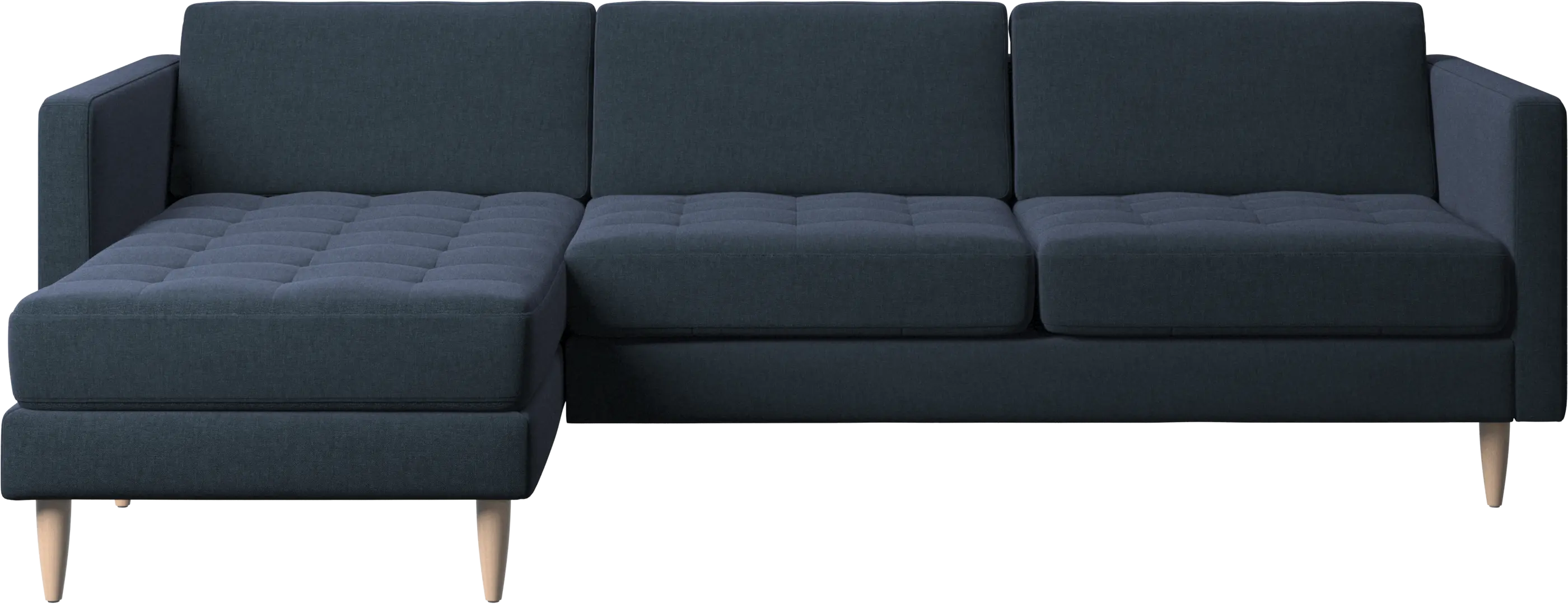 Osaka sofa with resting unit, tufted seat
