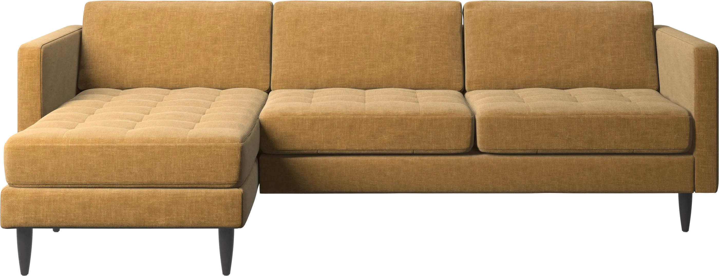 Osaka sofa with resting unit, tufted seat