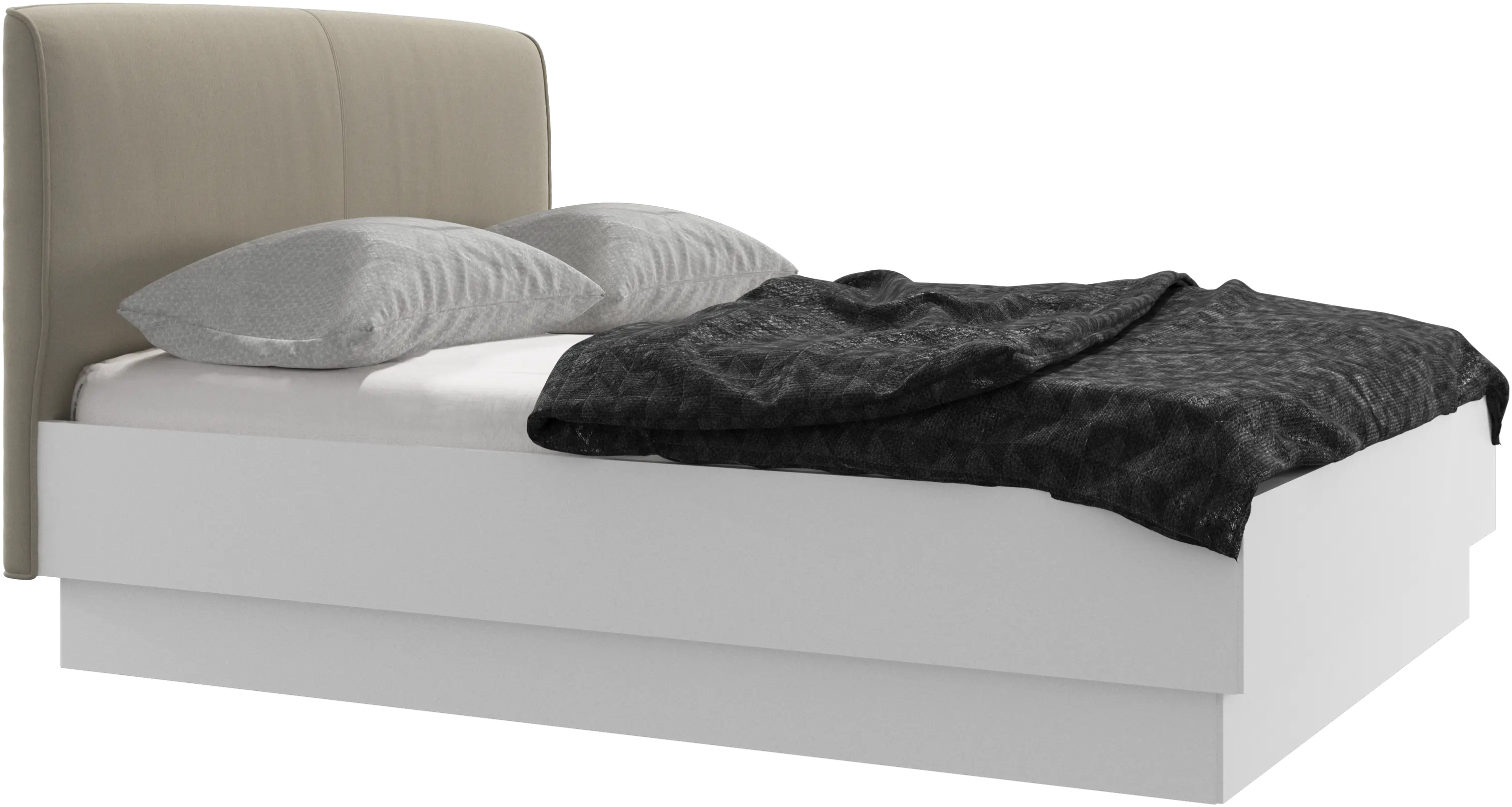 Houston, upholstered bed with storage
