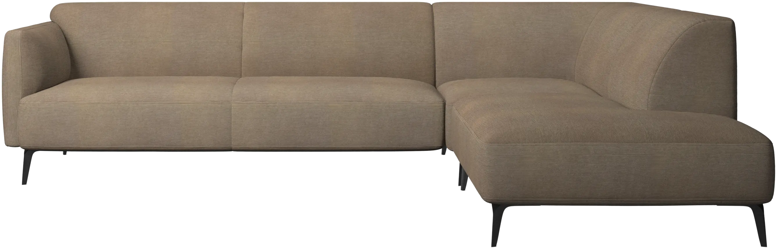 Modena corner sofa with lounging unit