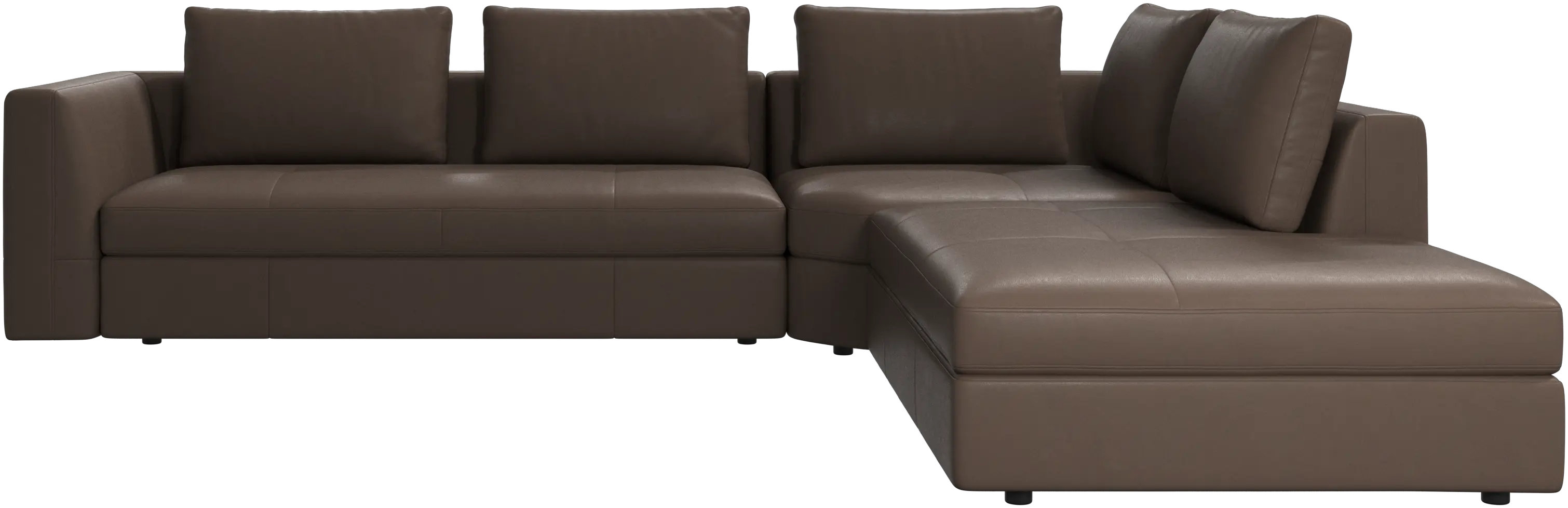 Bergamo corner sofa with lounging unit