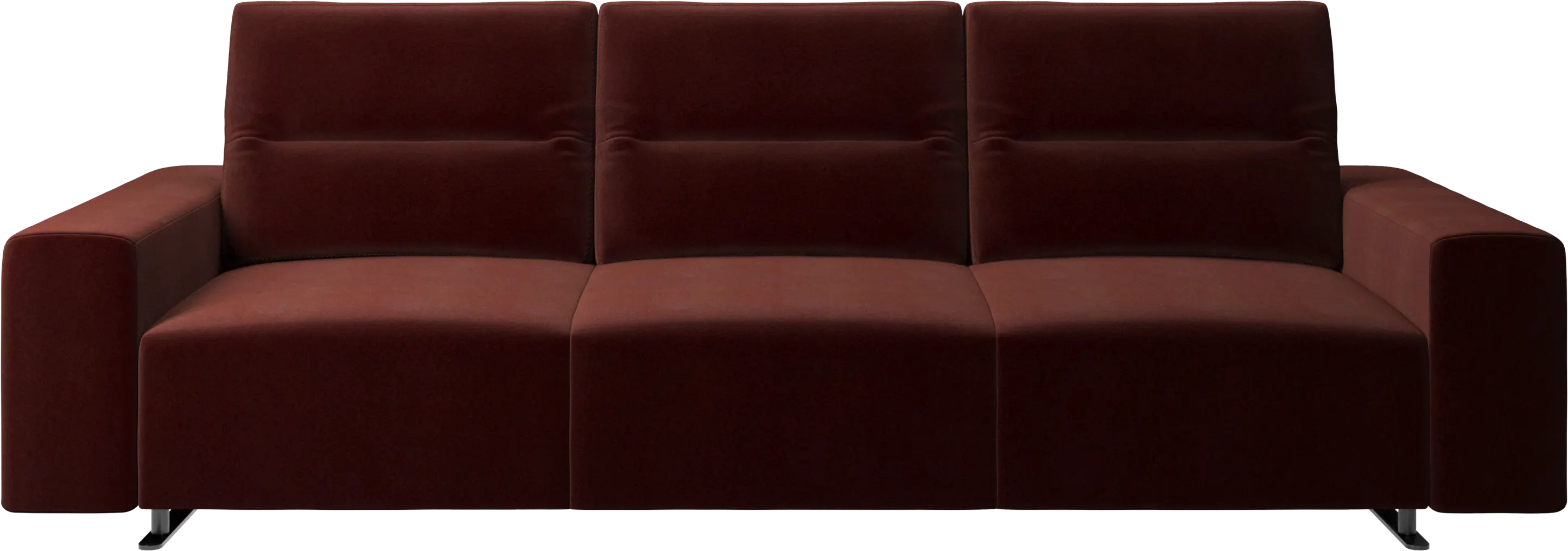Hampton sofa with adjustable back and storage on the right side
