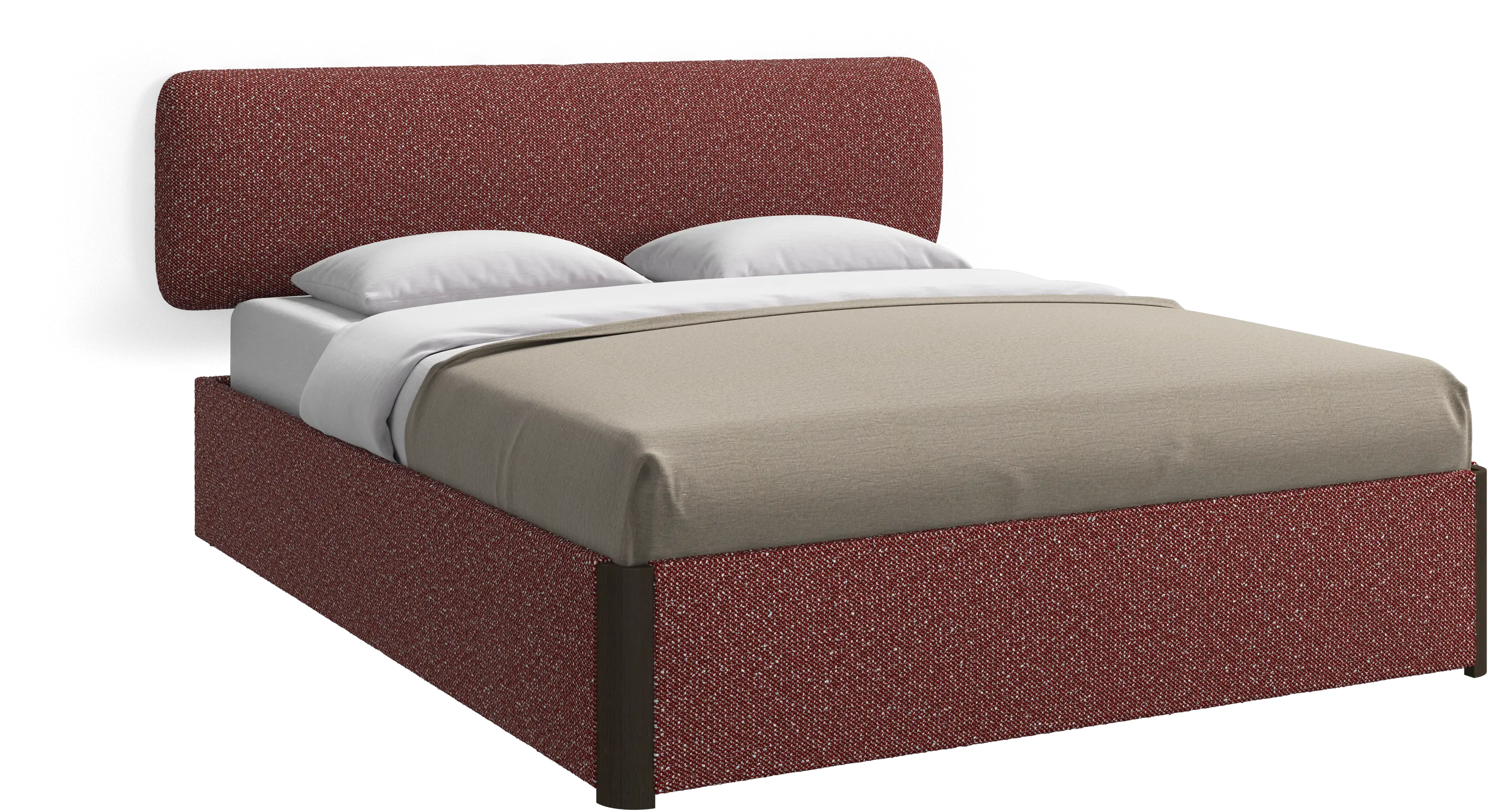Element bed, wall-mounted headboard, with slats, excl. mattress