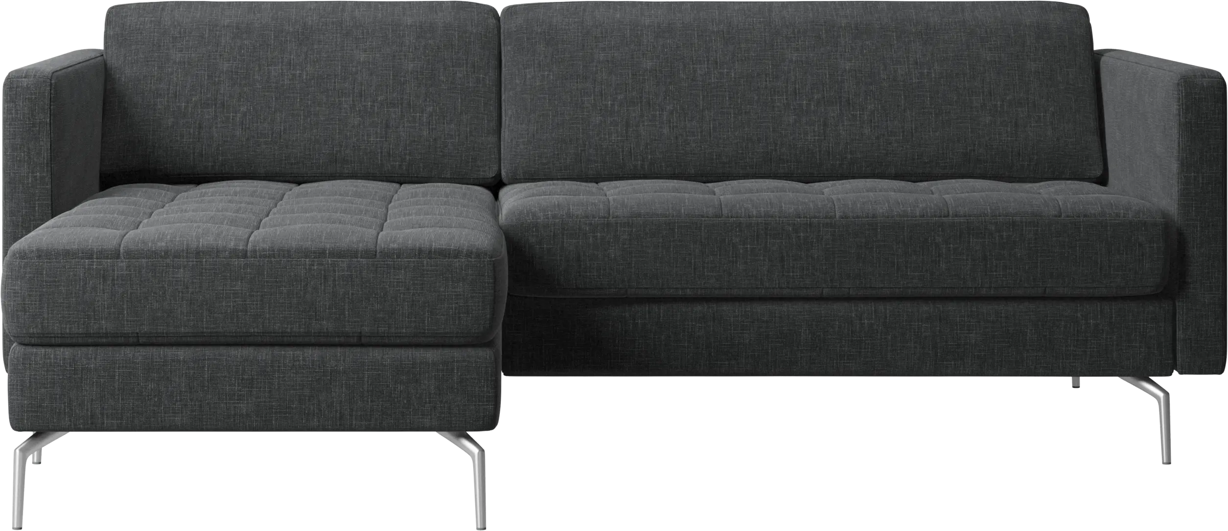 Osaka sofa with resting unit, tufted seat