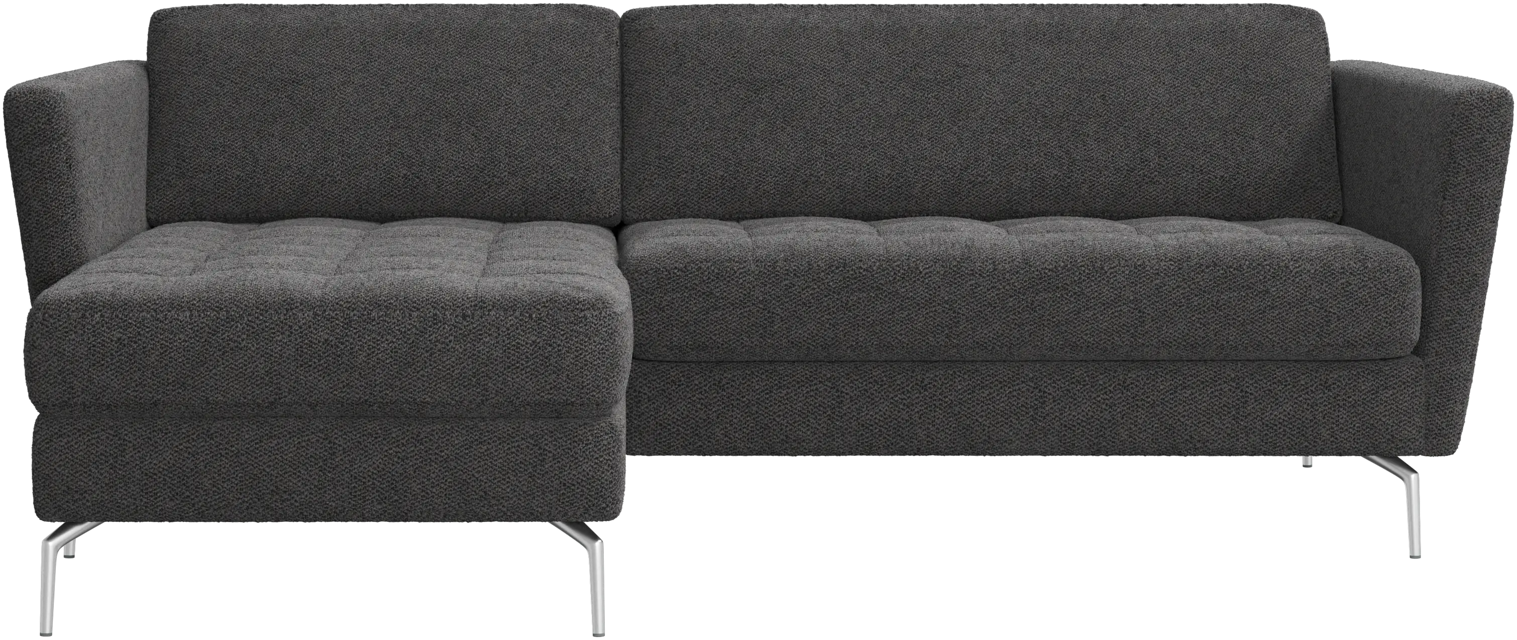 Osaka sofa with resting unit, tufted seat