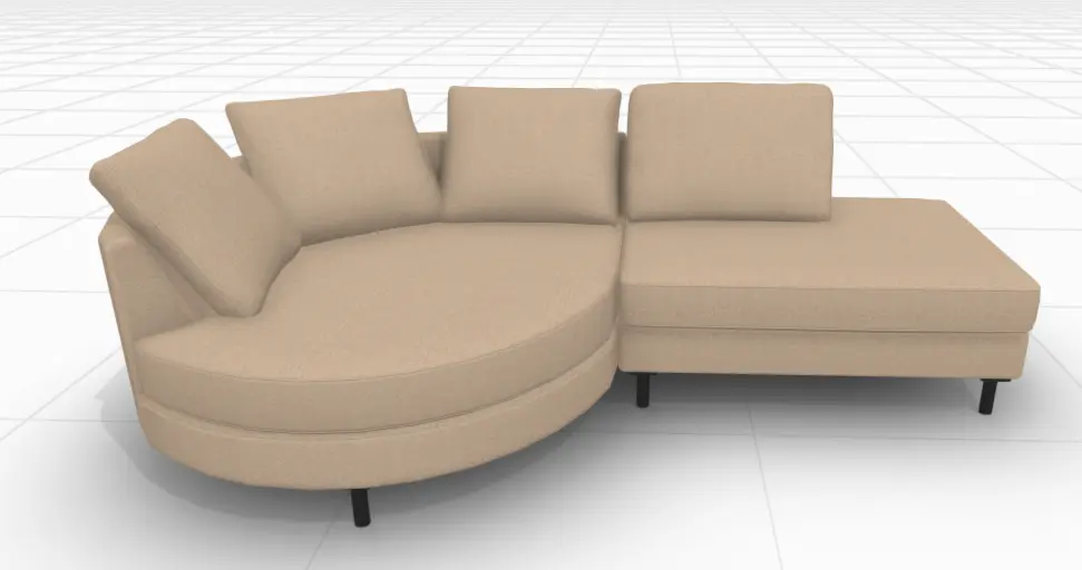 Sofas I.D.V. ソファ、カウチソファ付き（左）
