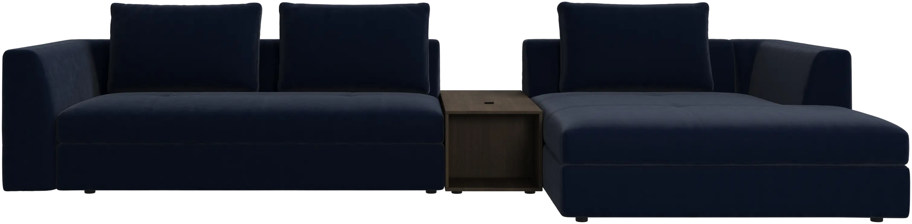 Bergamo chaise longue sofa with storage
