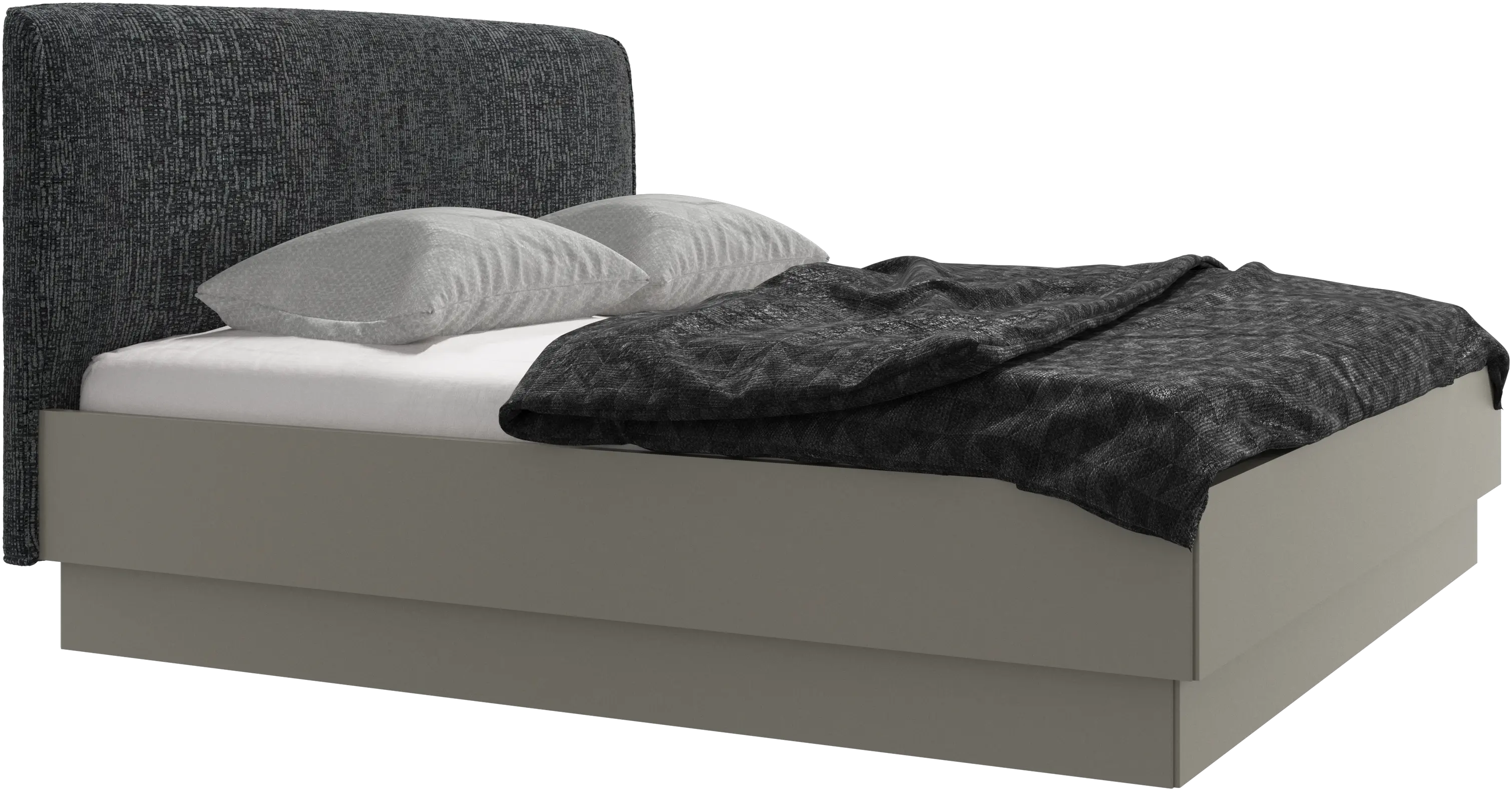 Houston, upholstered bed with storage
