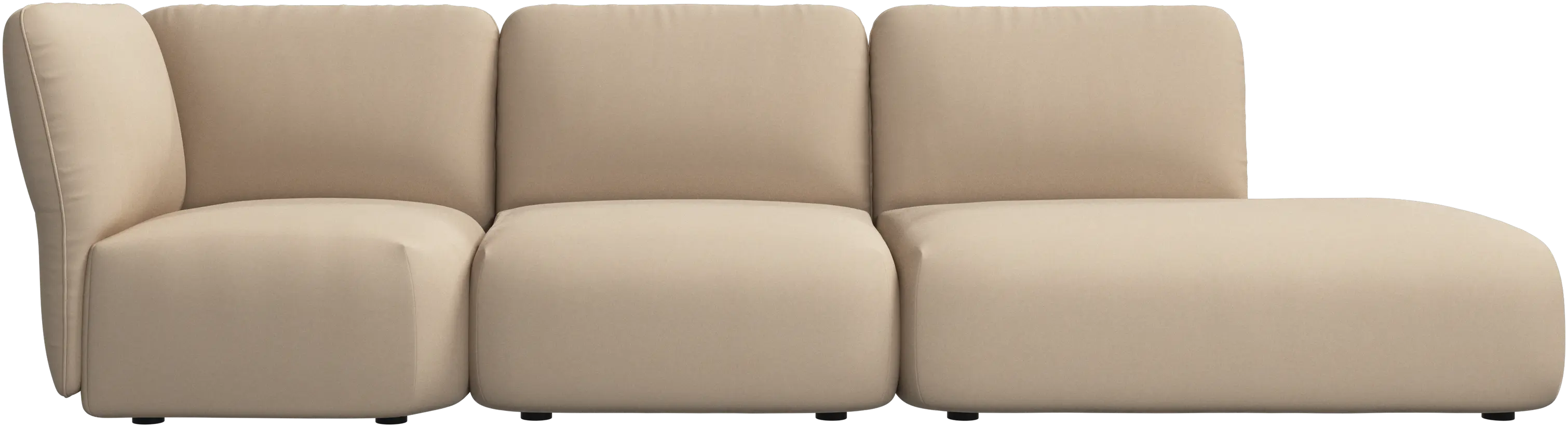 Paraggi sofa with lounging unit left