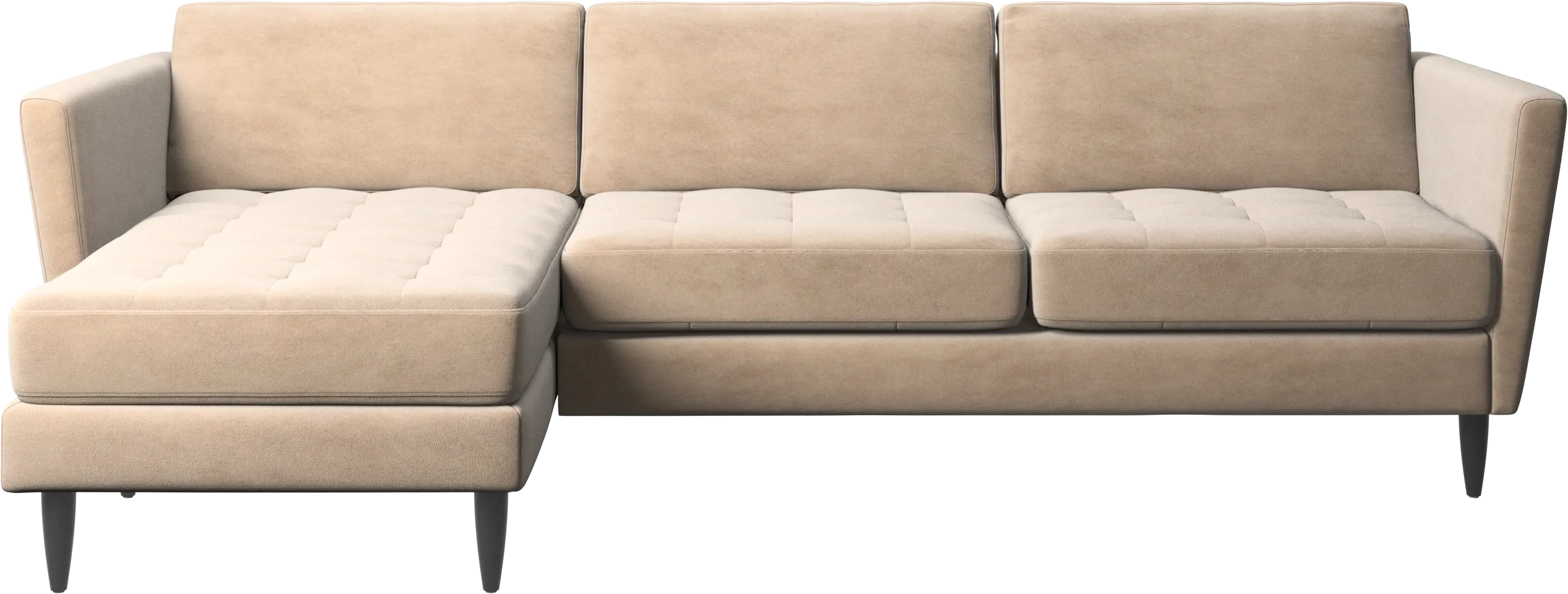 Osaka sofa with resting unit, tufted seat