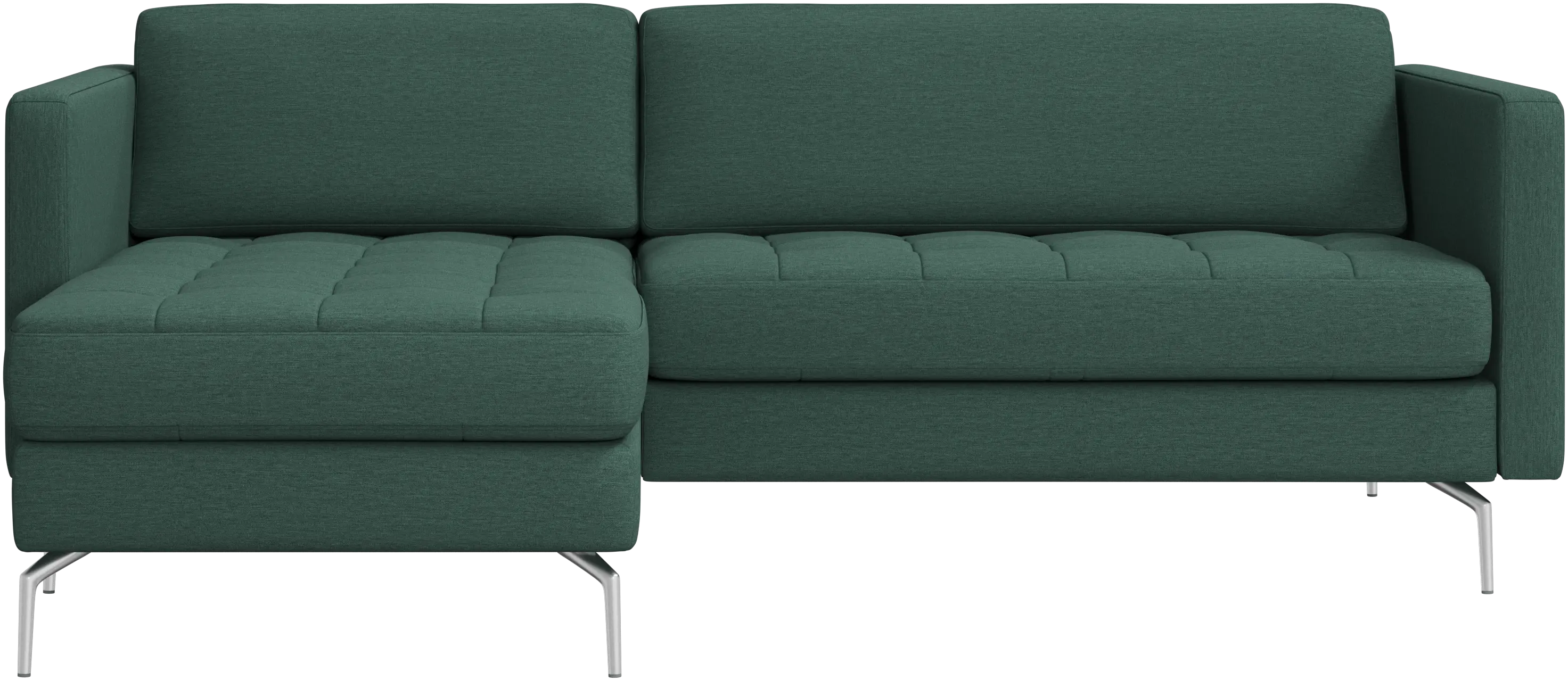 Osaka sofa with resting unit, tufted seat