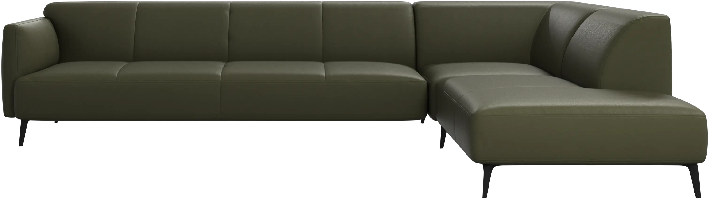 Modena corner sofa with lounging unit