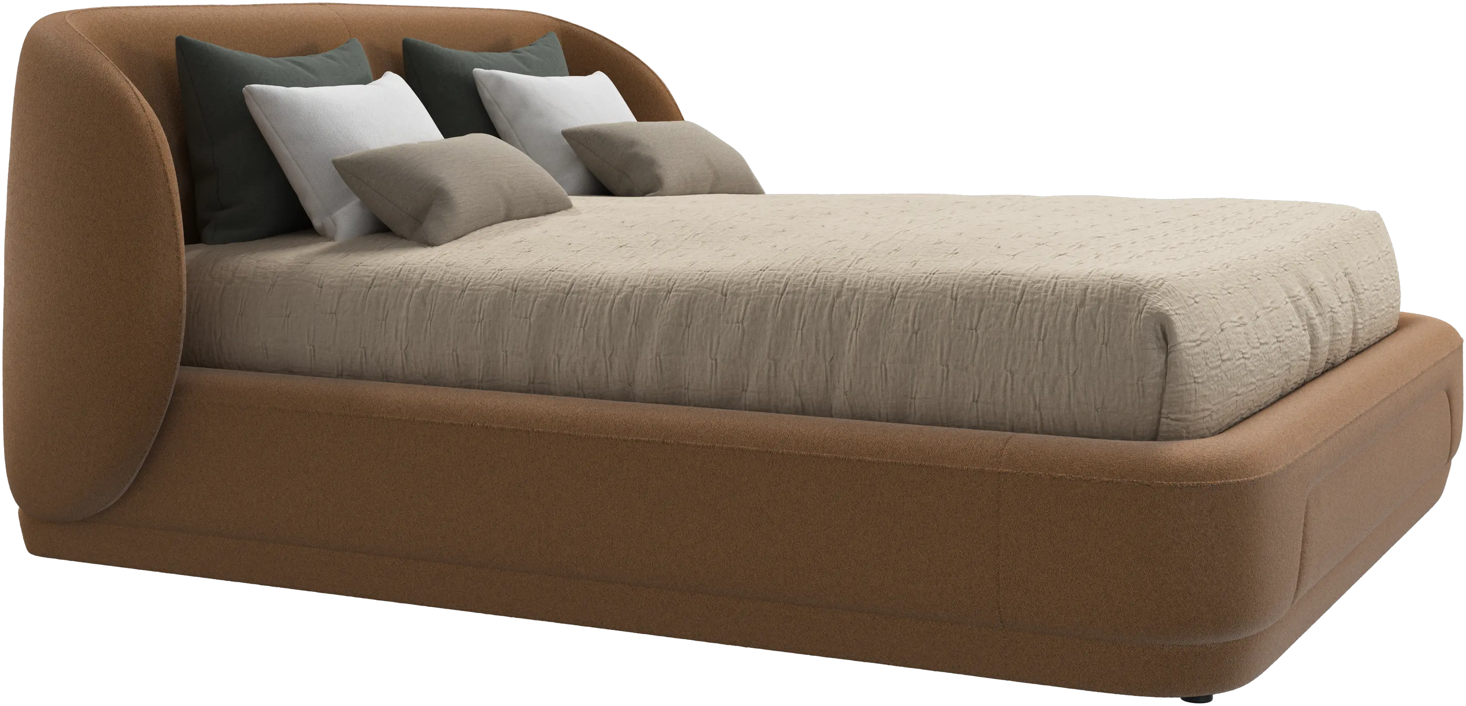 Bolzano bed with slats  - W152,5xL190cm