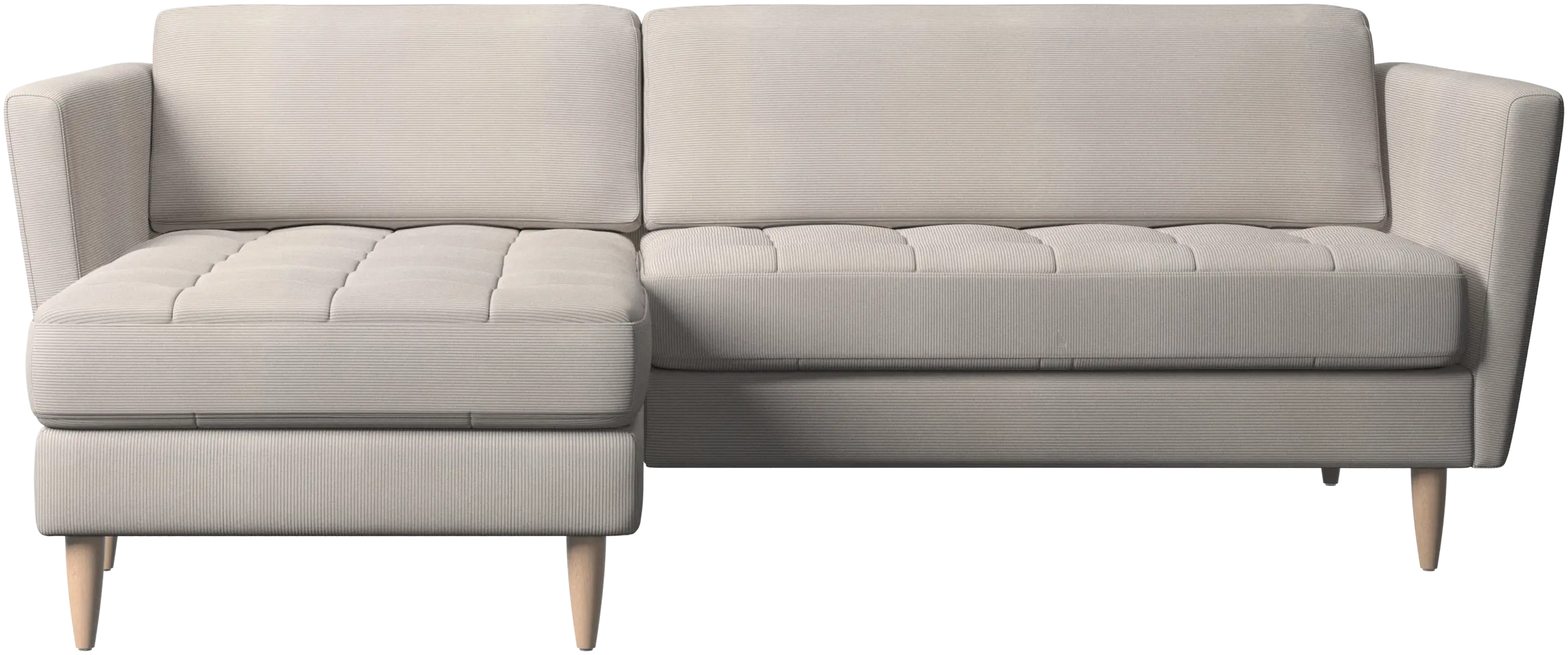 Osaka sofa with resting unit, tufted seat