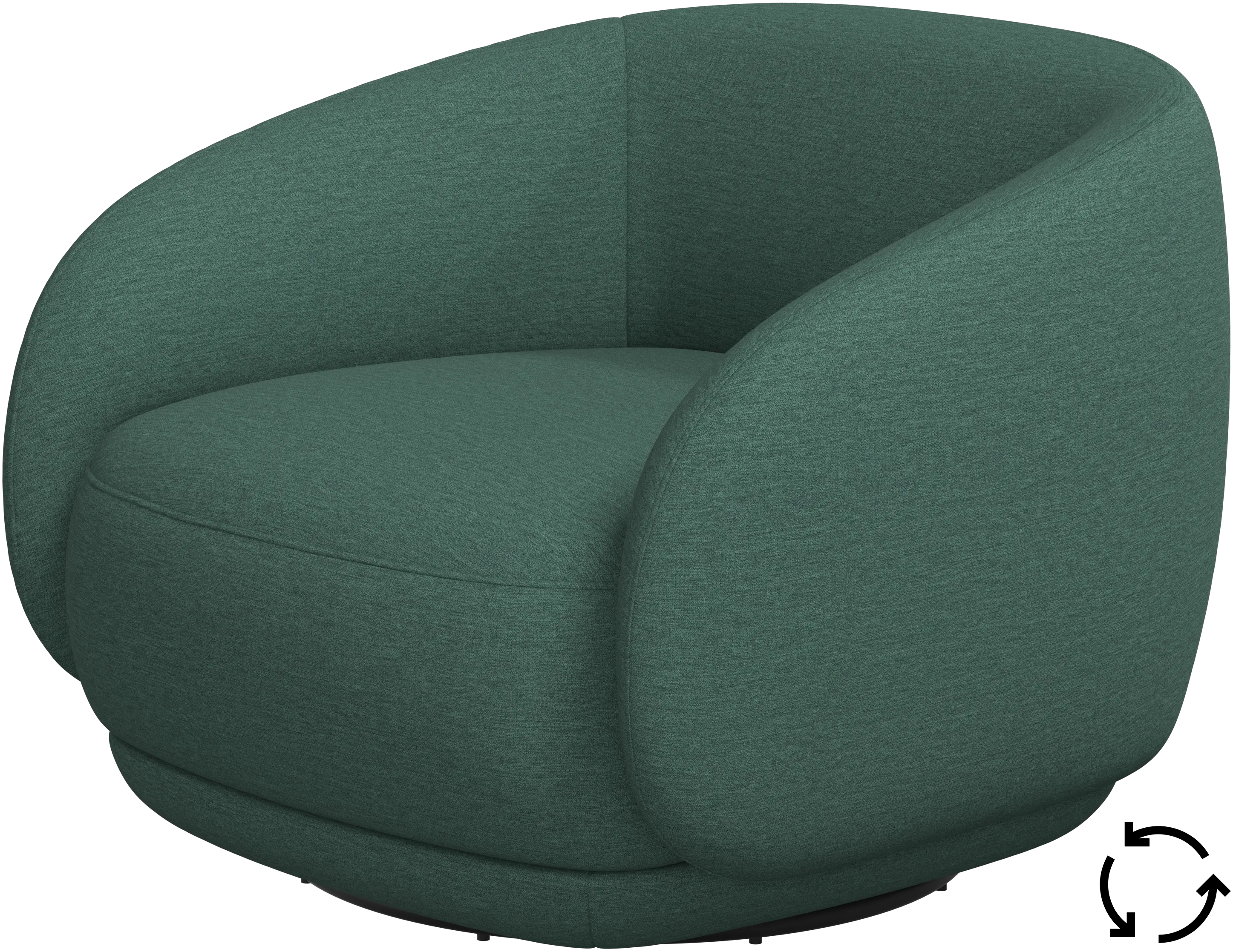 Bolzano armchair with swivel function